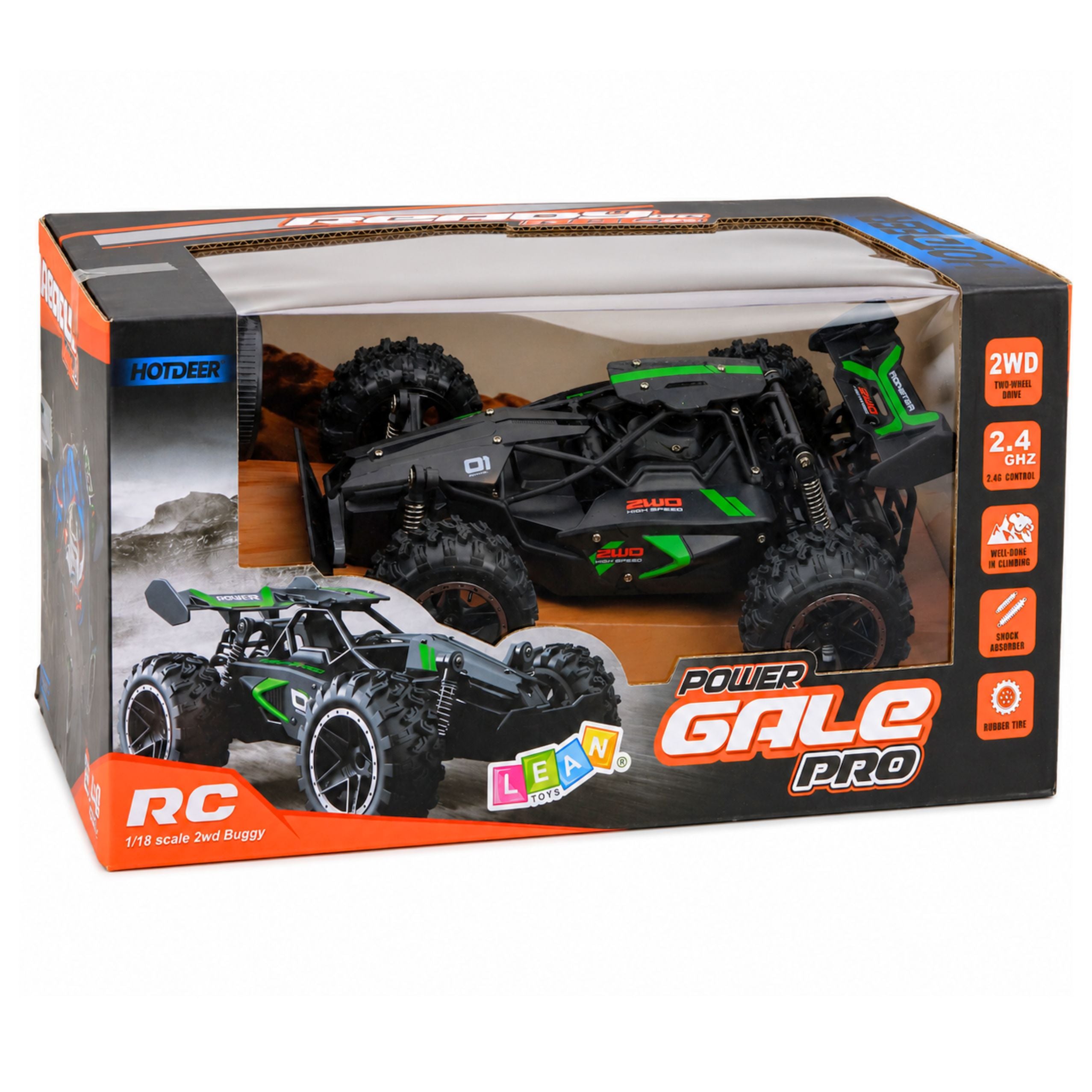 Rc Off-road Climbing Car Remote Controlled Black 1:18 15 Km/h