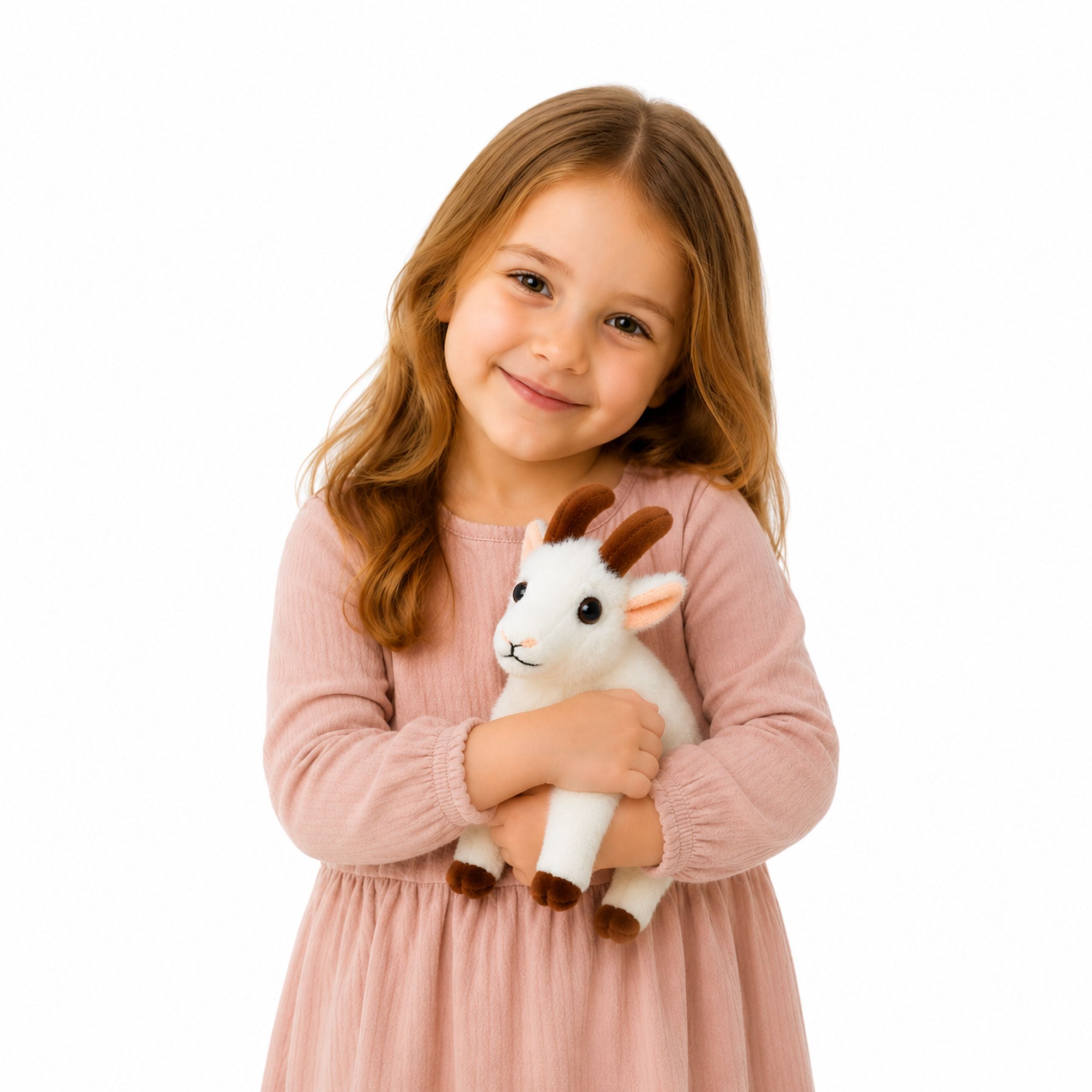 Plush Toy Little Goat For Children White 16 Cm