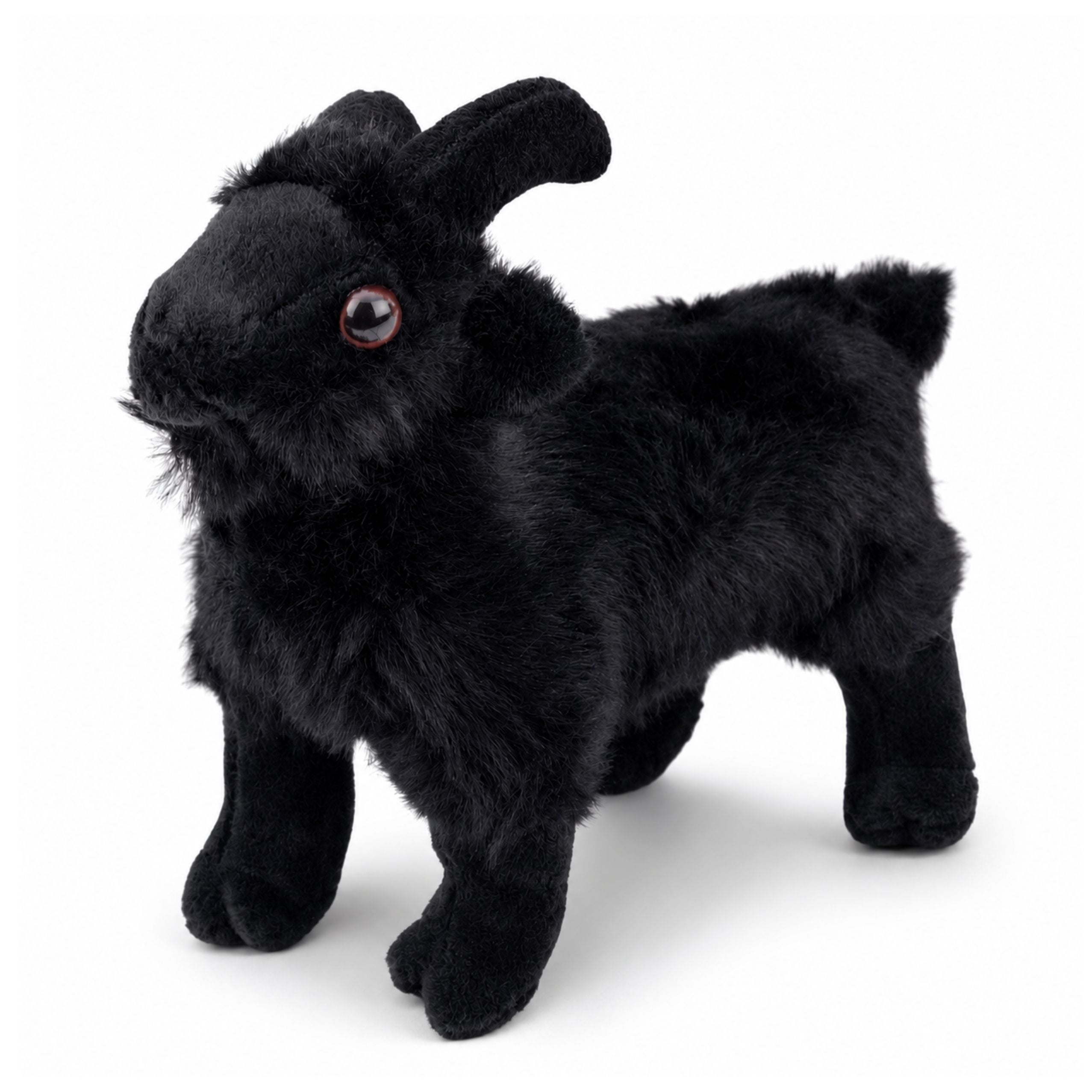 Plush Toy Little Goat For Children Black 16 Cm