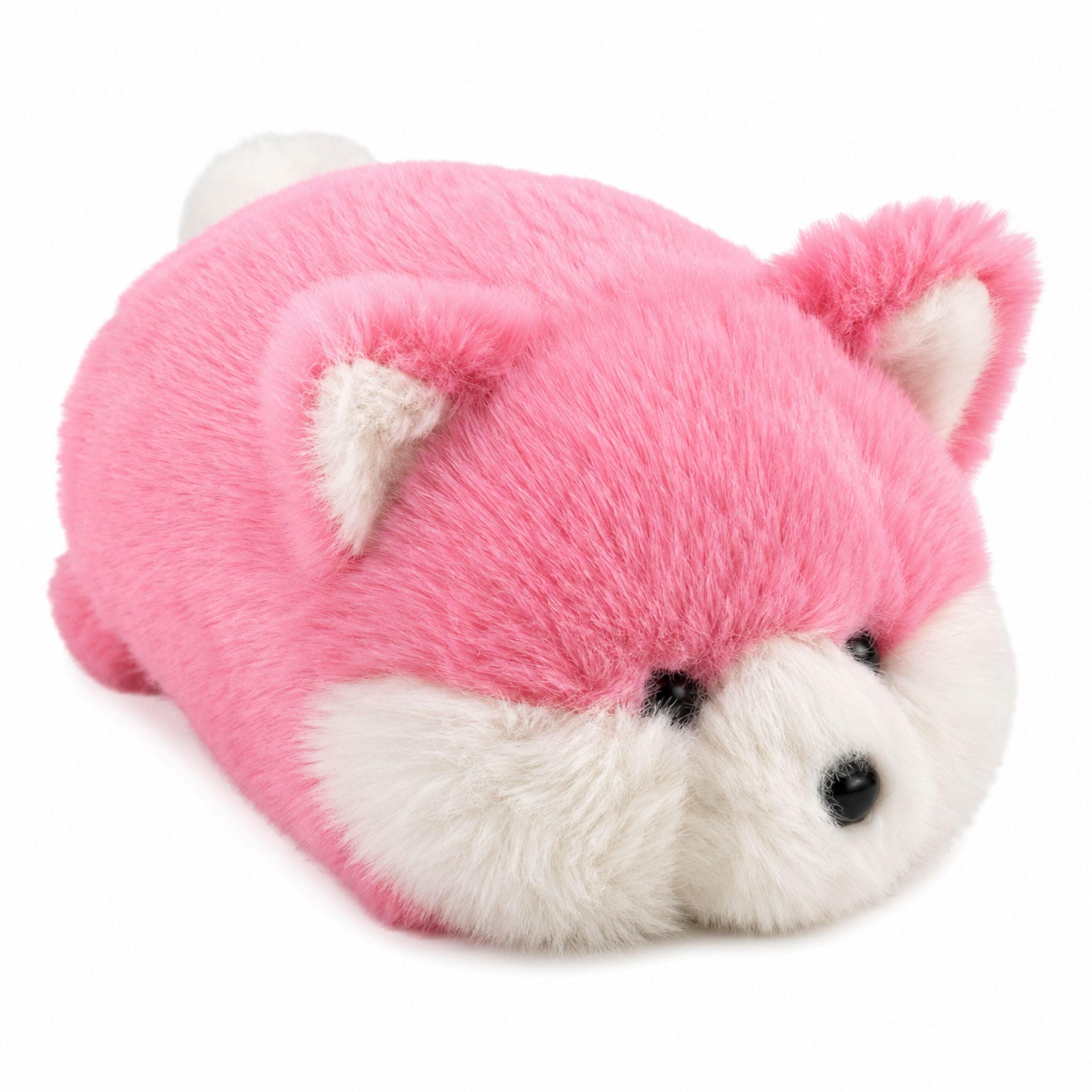 Plush Fox Plush Toy Pink Soft Fur 16 Cm