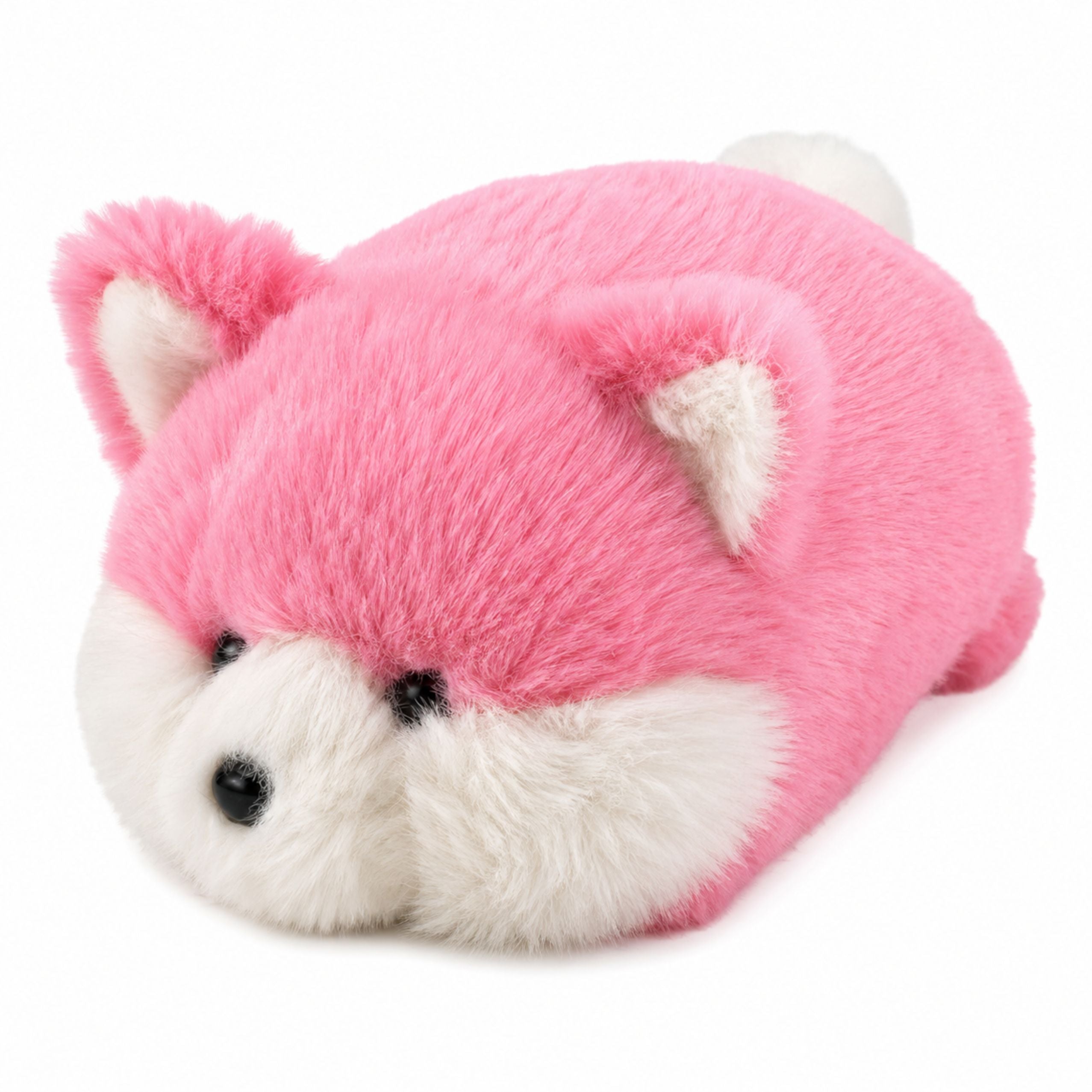 Plush Fox Plush Toy Pink Soft Fur 16 Cm