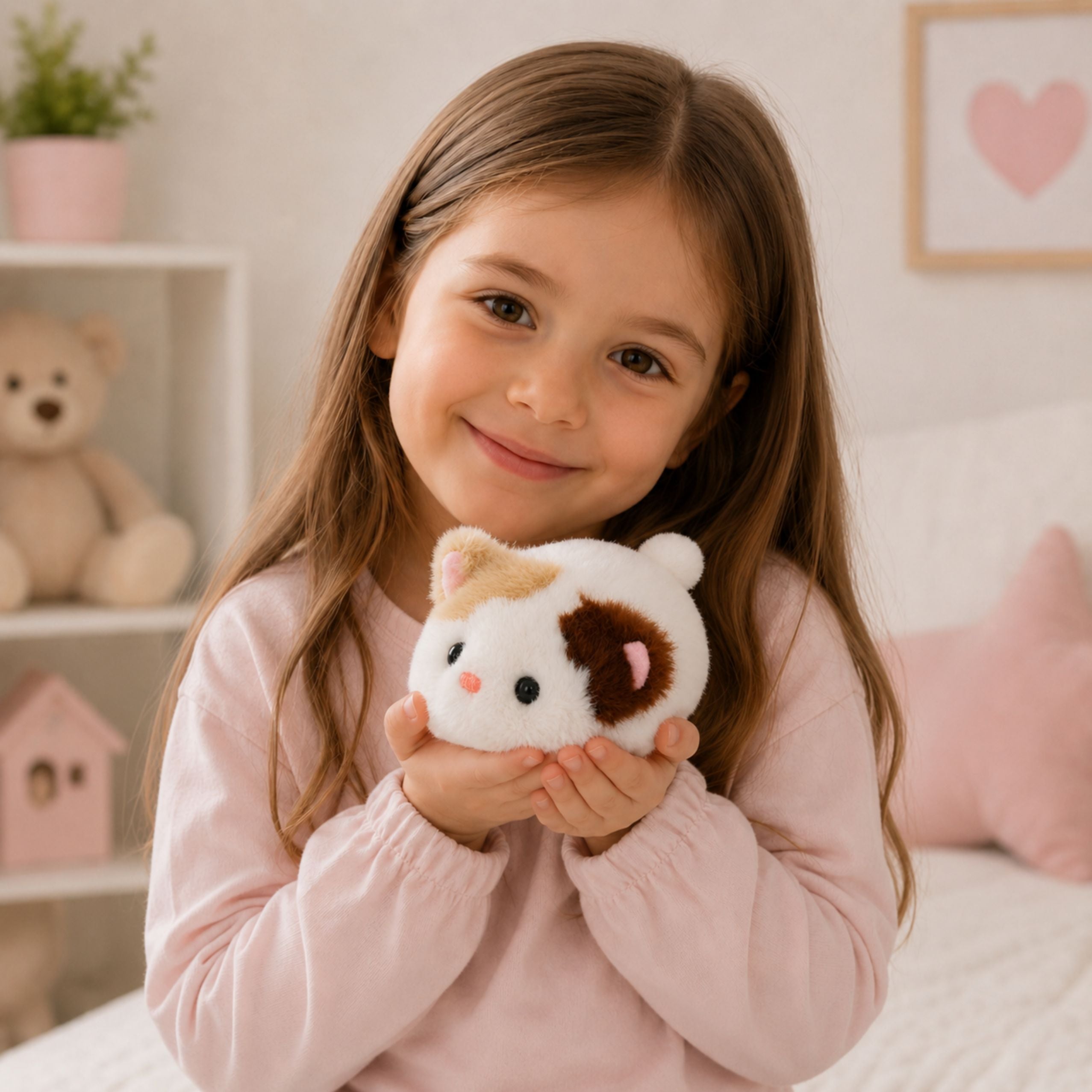 Plush Kitten Mascot Cuddly Toy Soft Small White 16 Cm