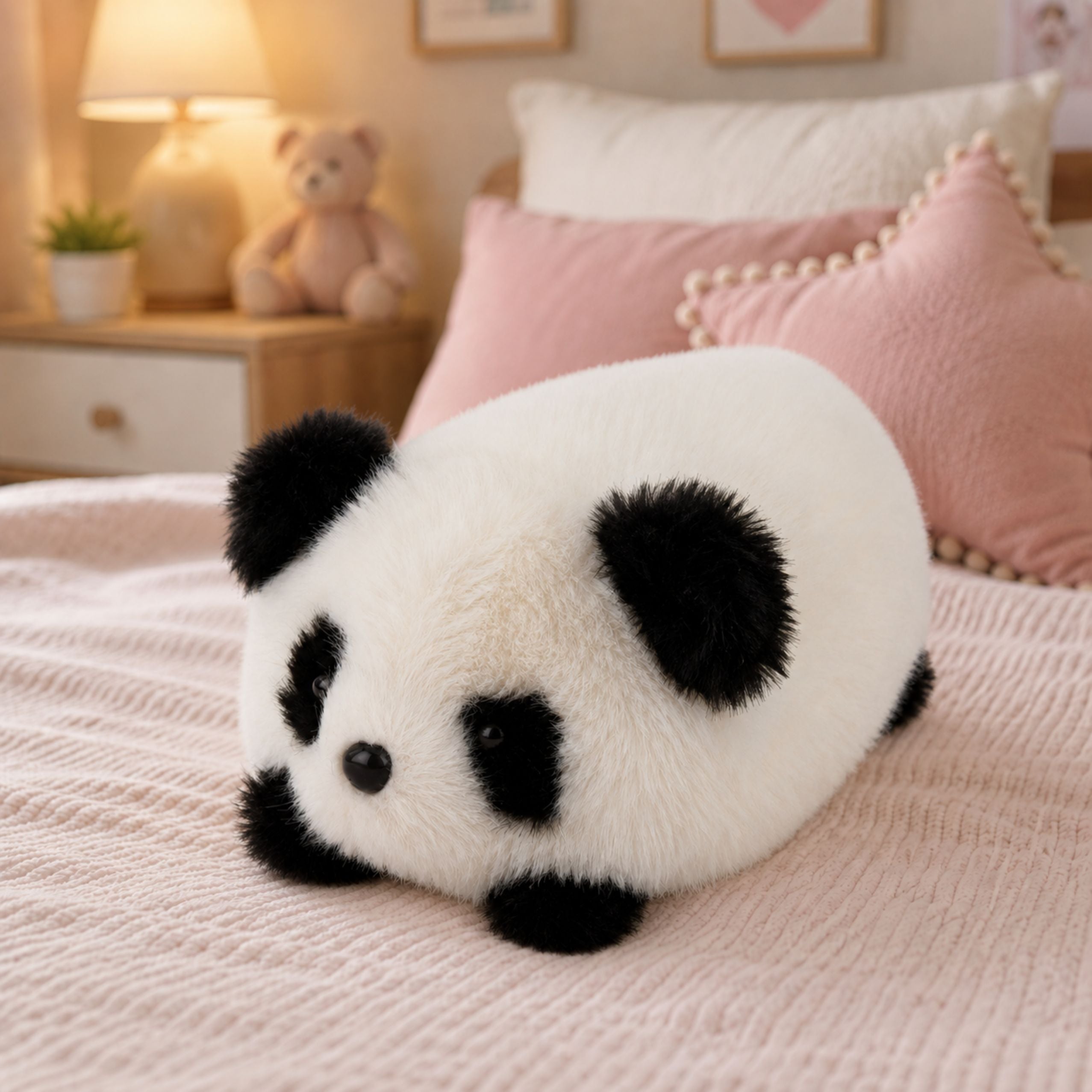 Plush Panda Animal Mascot Cuddly Toy Black And White 16 Cm