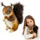 Plush Squirrel Mascot Cuddly Toy Realistic Brown 22 Cm