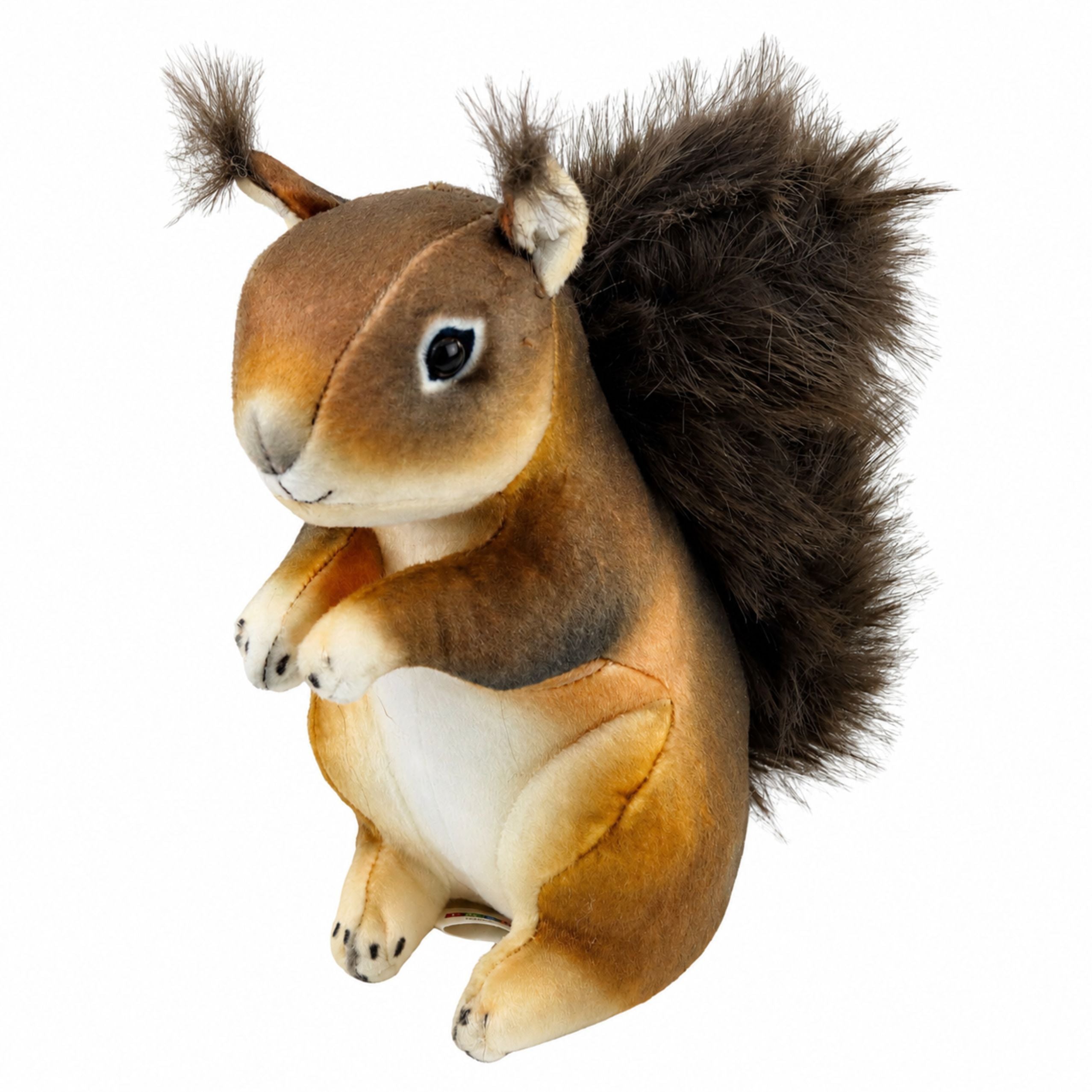 Plush Squirrel Mascot Cuddly Toy Realistic Brown 22 Cm