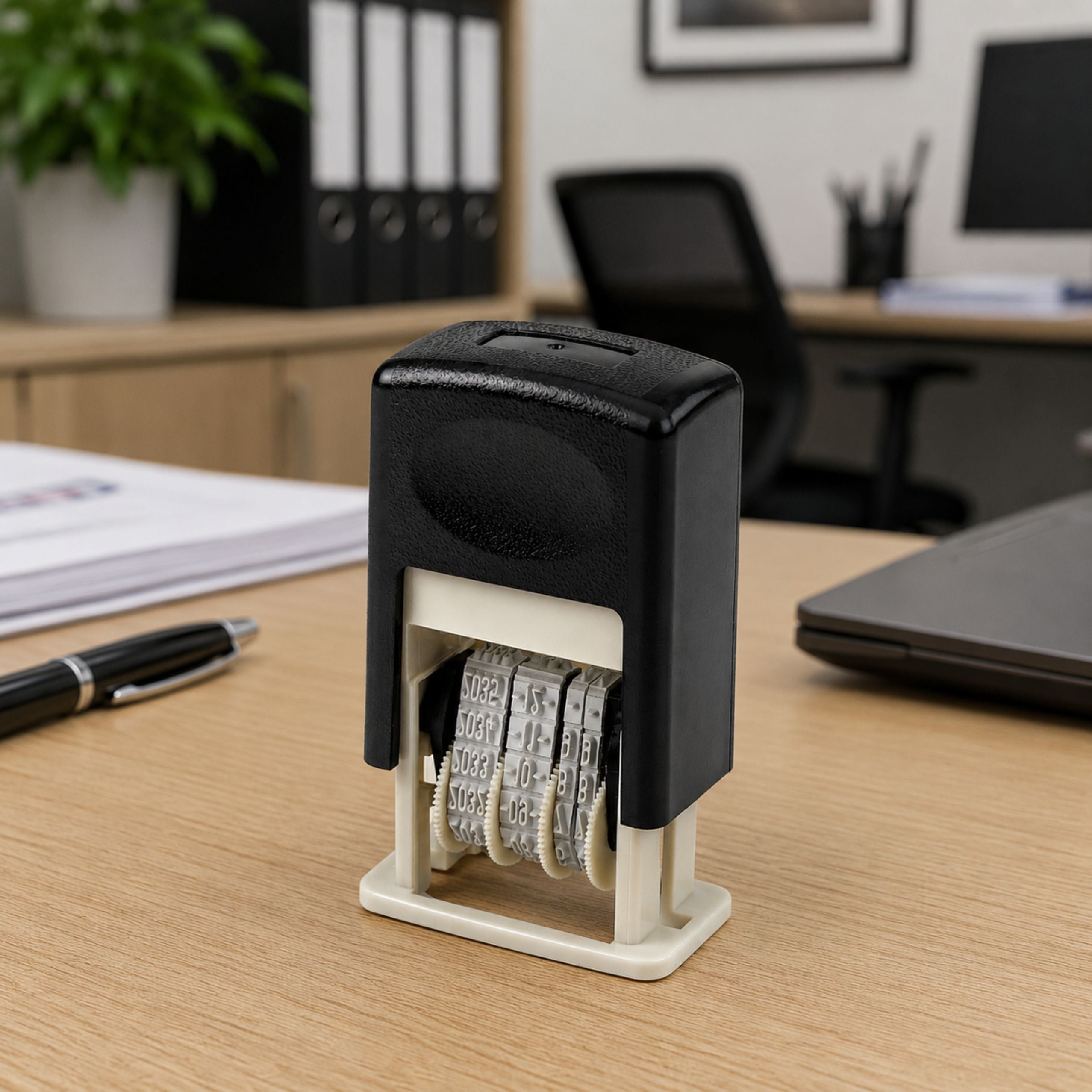 Automatic Date Stamp Adjustable Office Date Stamp Black