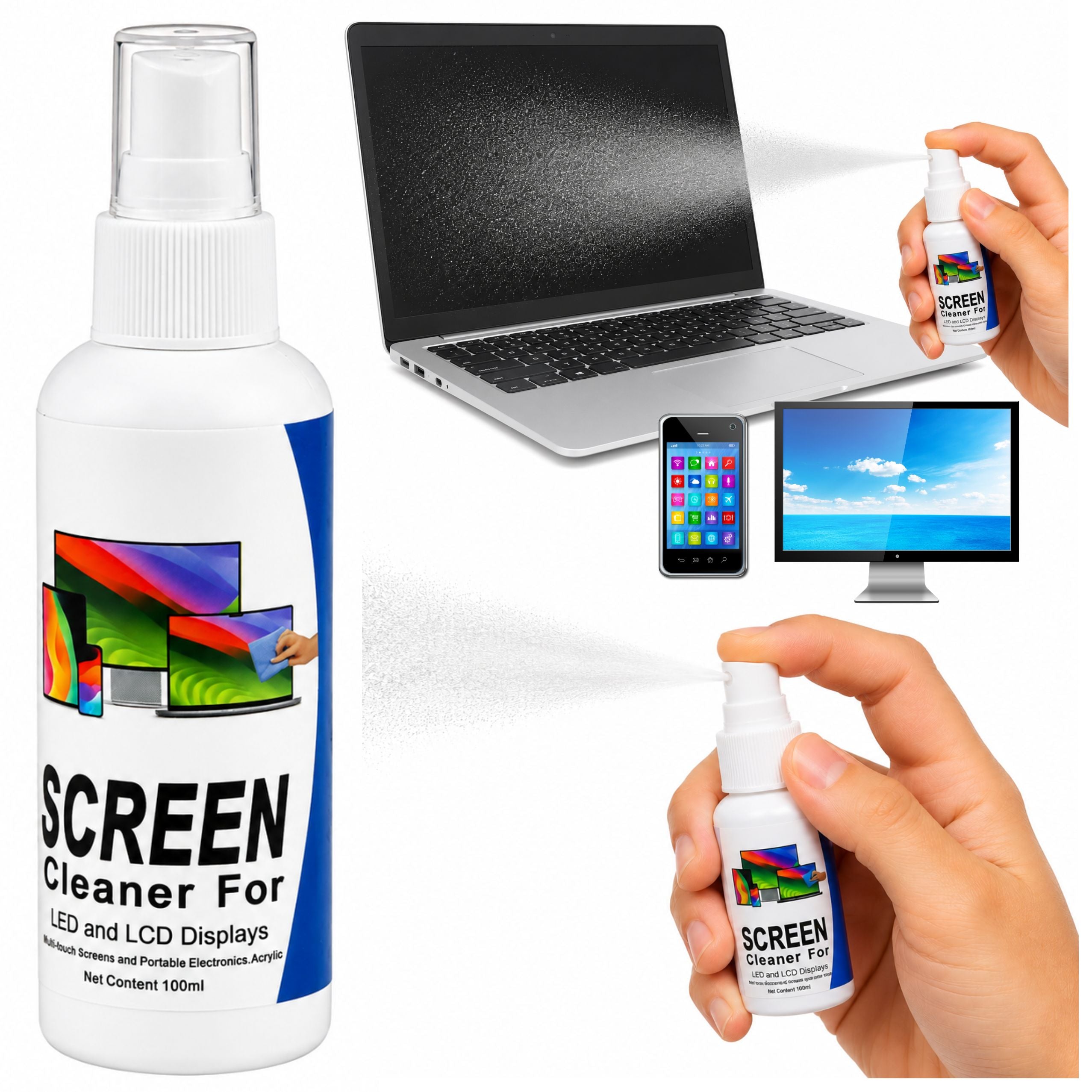 Lcd Led Tft Computer Phone Screen Cleaner 100 Ml