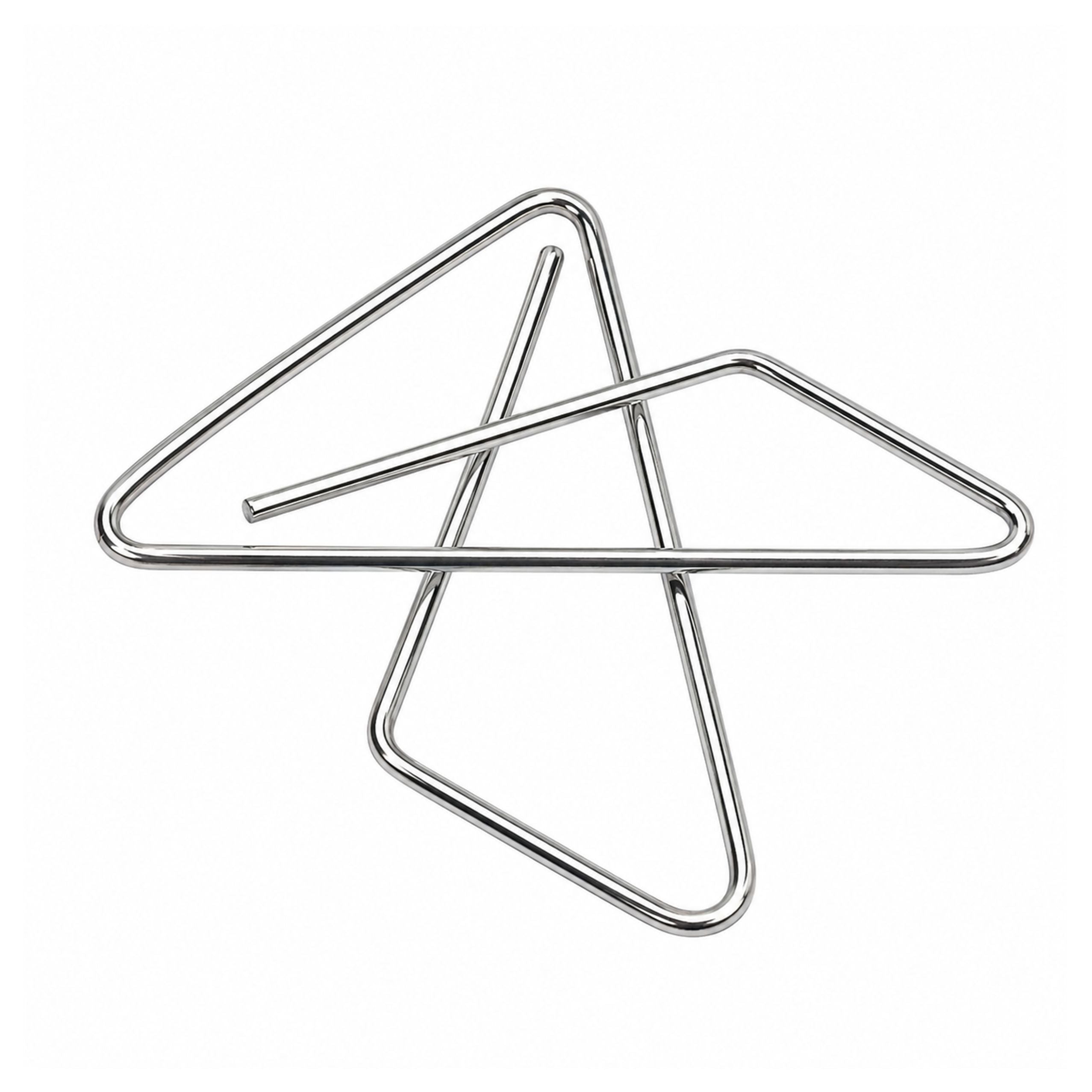 Metal Butterfly Cross Clips For Office Documents 64 Mm 12 Pcs.