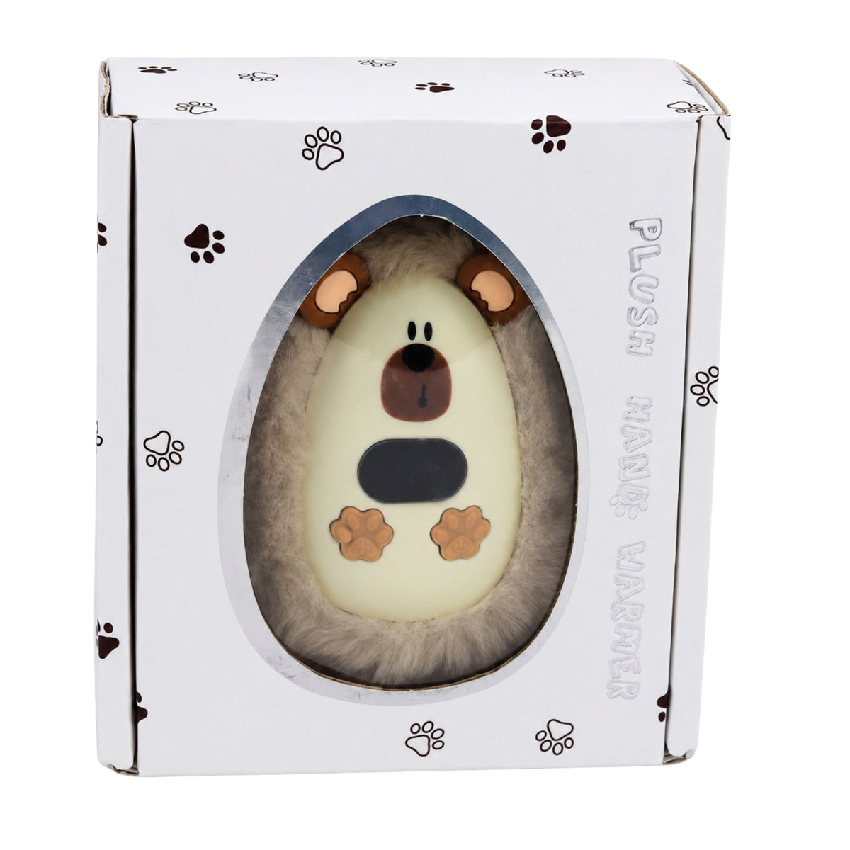 Plysch Hedgehog Hand Warmer Uppladdningsbar Beige 45°c / 55°c / 65°c