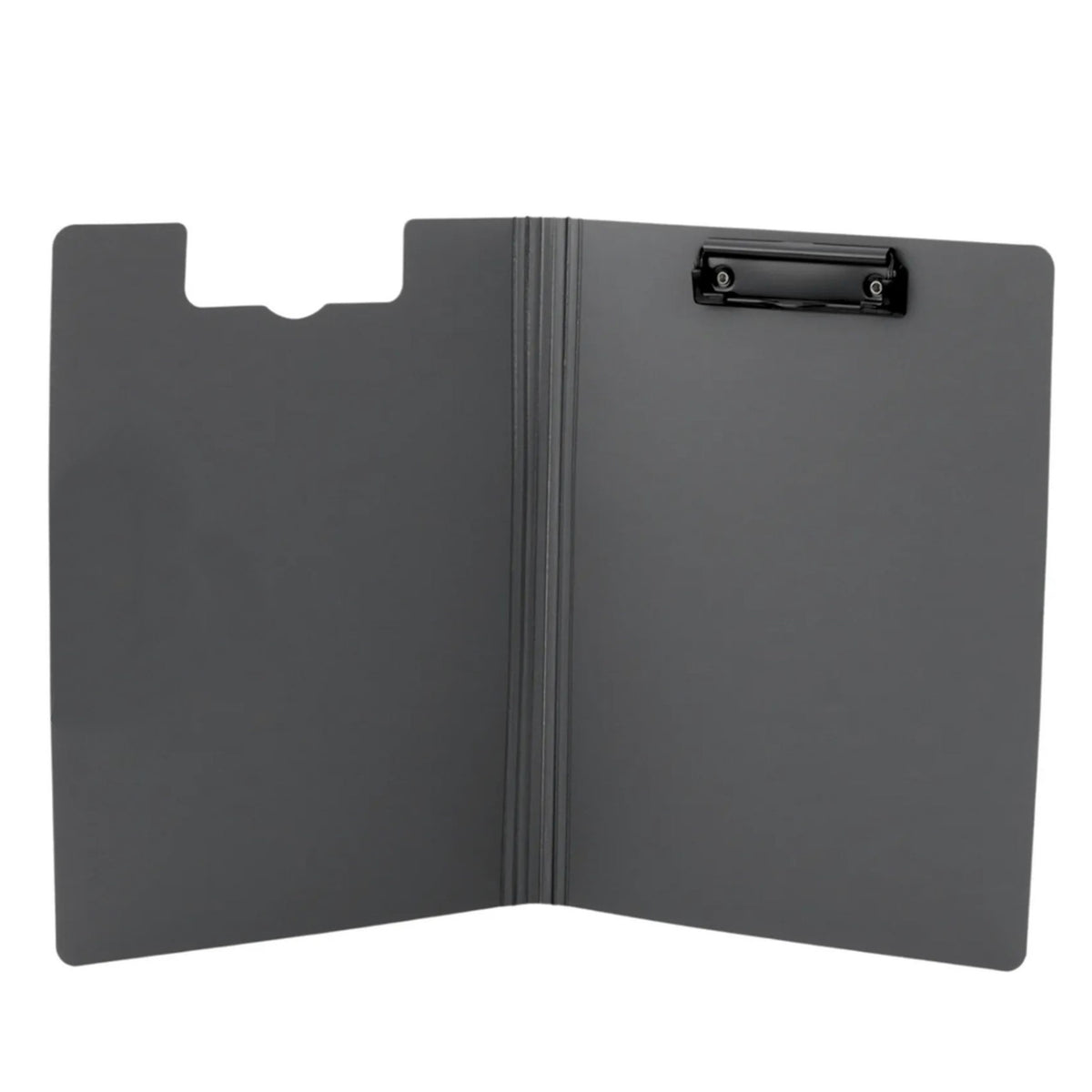 Clipboard Board With Cover Metal Clip A4 Plastic Office Black