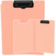 Clipboard Board With Cover Metal Clip A4 Plastic Office Pink