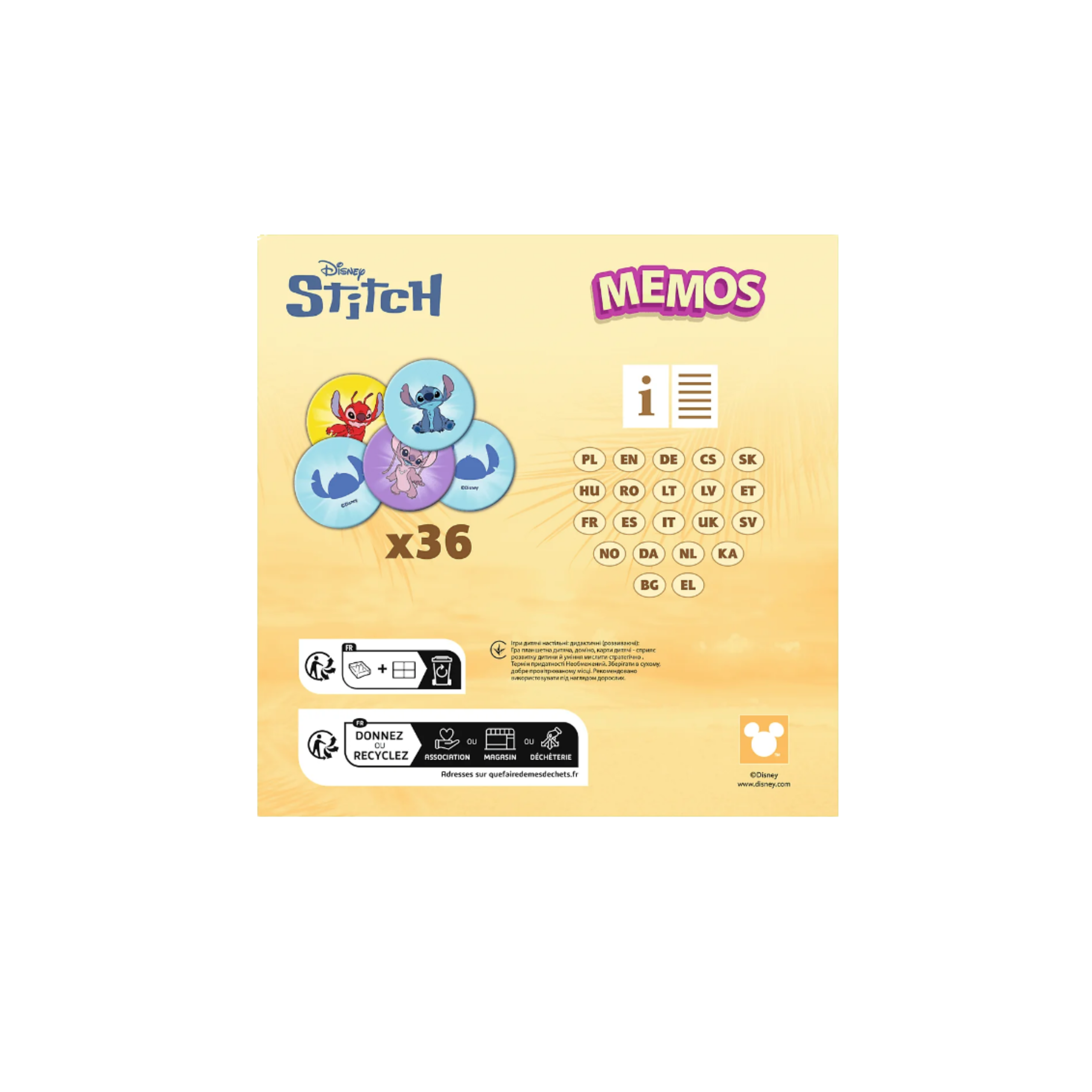 Memos Game – Lilo & Stitch – Trefl 02899