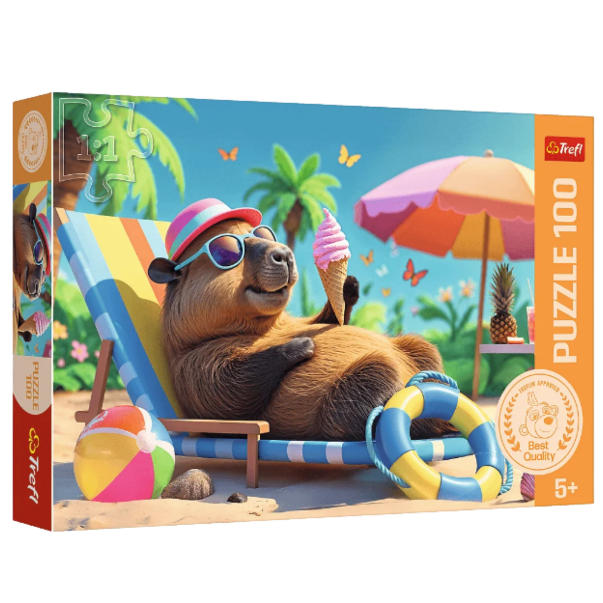 100 dielikov puzzle – Kapybarský štýl Relax – Trefl 16537