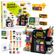 Supermarket Cash Register Scanner Beverage Dispenser Lights Sounds 65 Pcs.