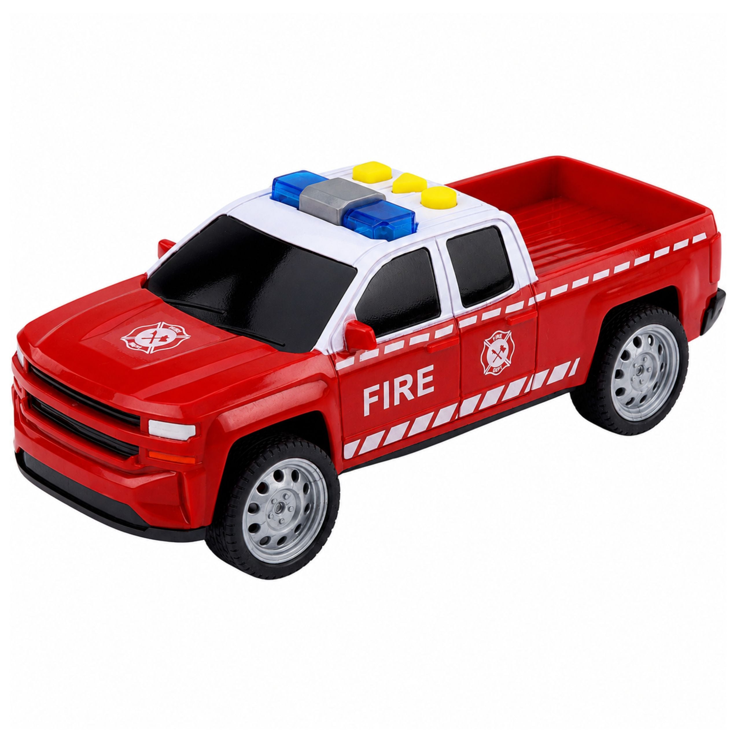 Feuerwehrfahrzeug-Set: Hubschrauberauto-Lichtgeräusche 1:32