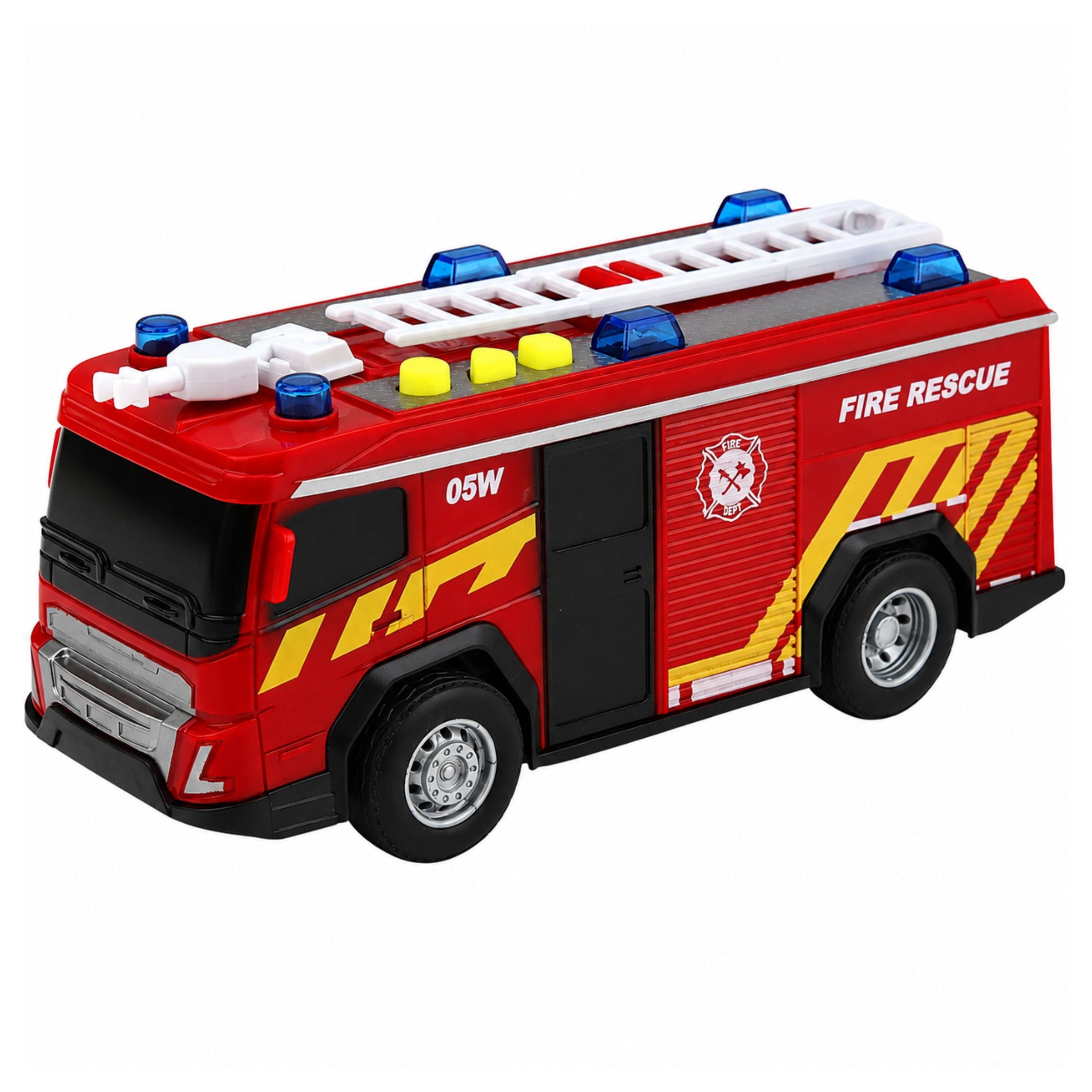 Feuerwehrfahrzeug-Set: Hubschrauberauto-Lichtgeräusche 1:32