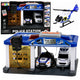 Garage Police Station Police Cars Helicopter Walkie-talkie Lights Sounds