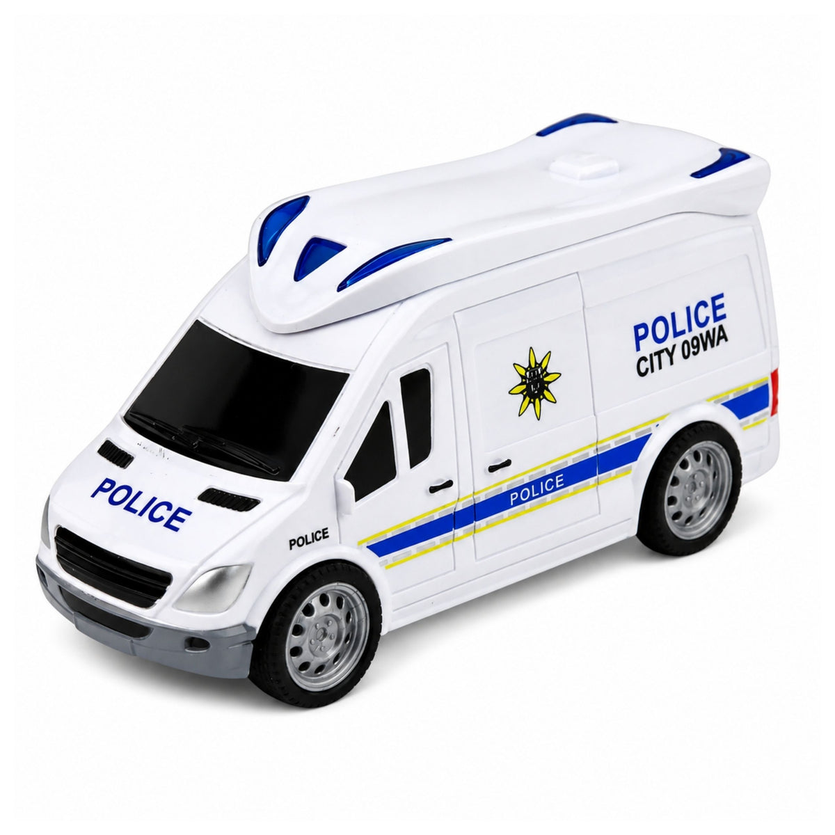 Garage Police Station Police Cars Helicopter Walkie-talkie Lights Sounds