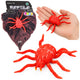 Spider Red Rubber Figure Stretchable Realistic 12 Cm