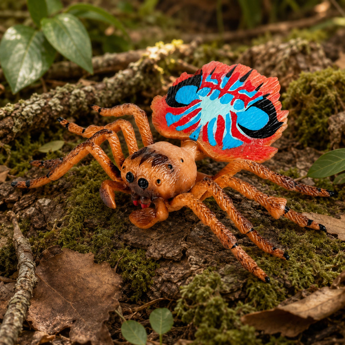 Ragno Tarantola Figura in Gomma Estensibile Realistica 12 Cm
