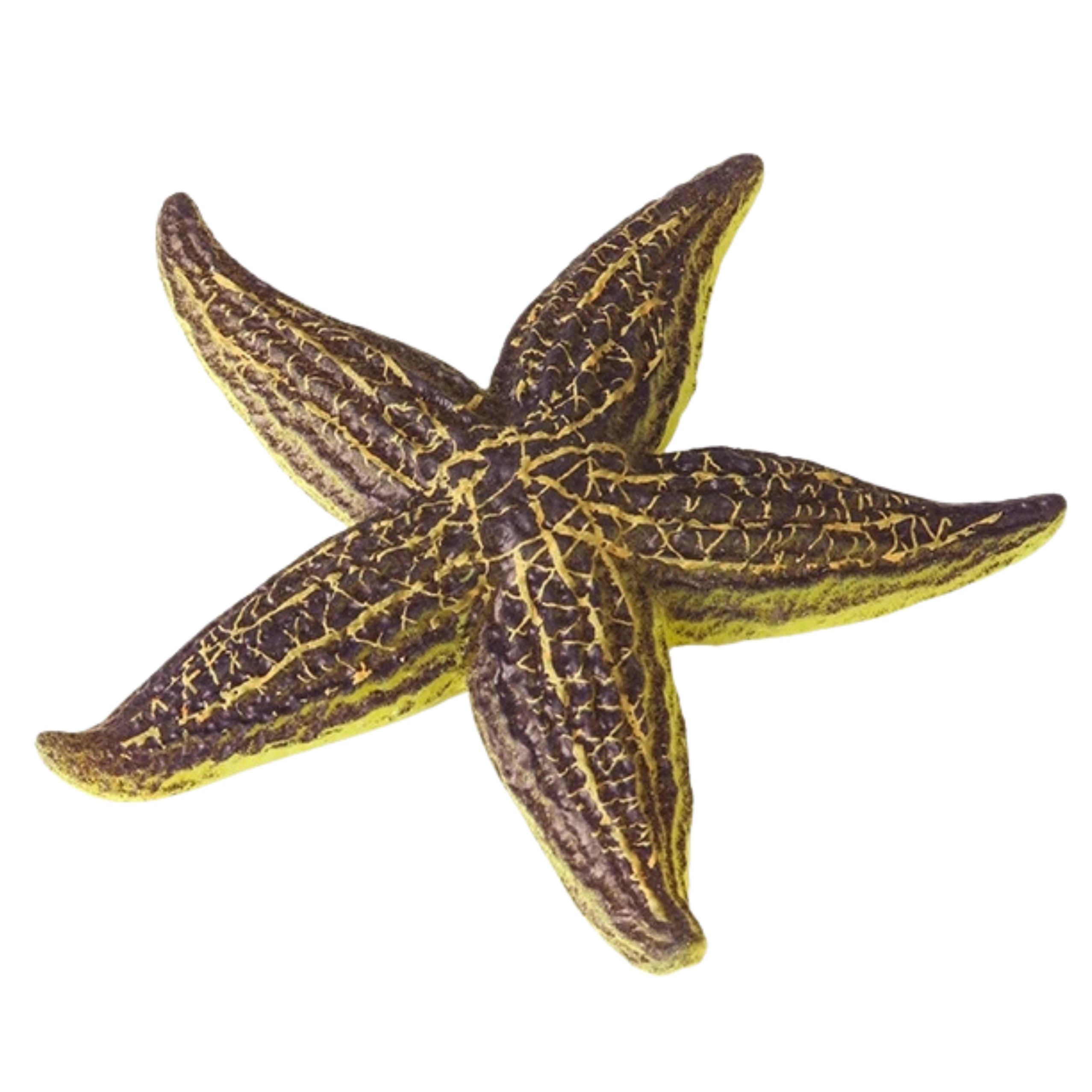 Starfish Rubber Figurine Stretchable Realistic Sea Animal 9.5 Cm