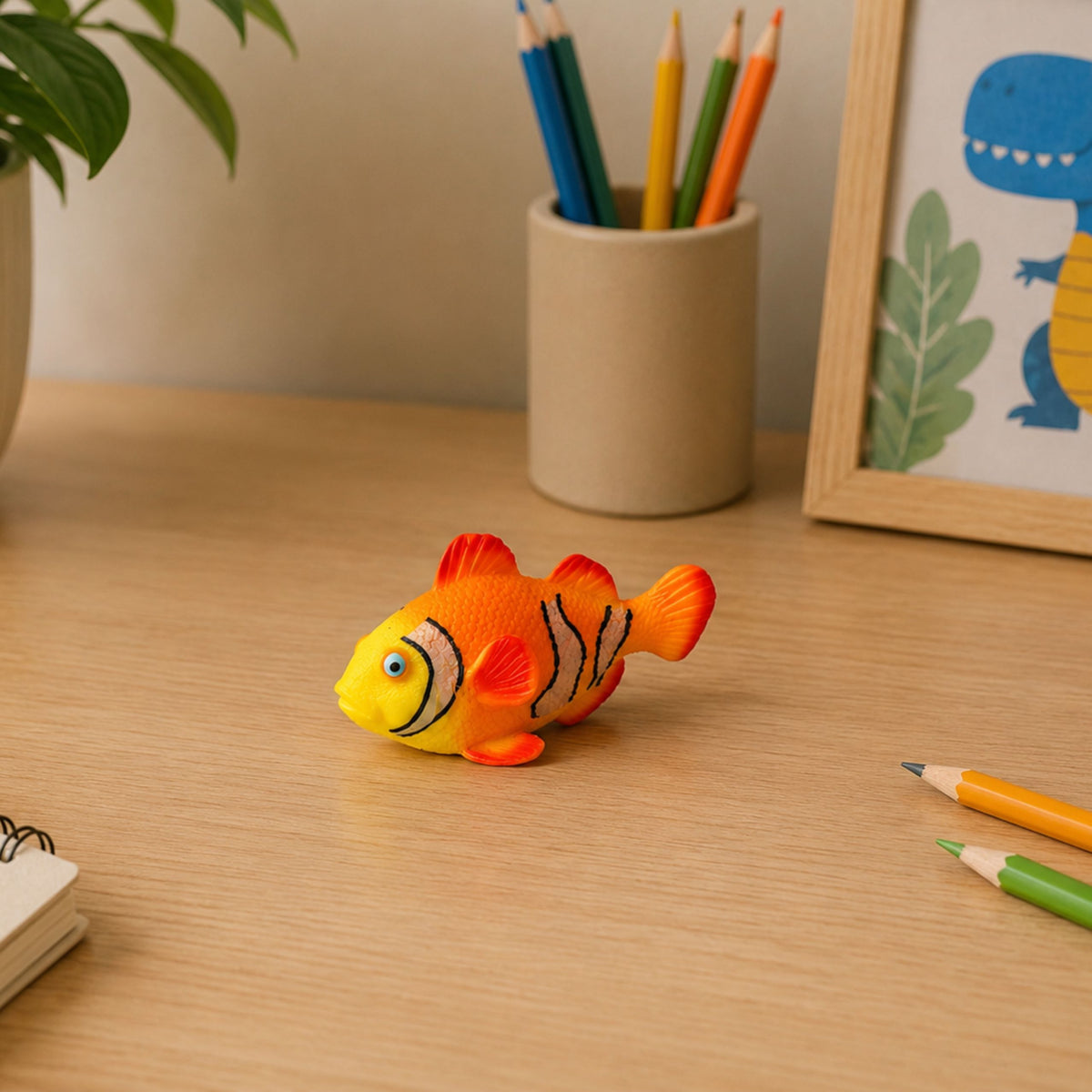 Bohóchal gumihal figura nyújtható valósághű óceáni hal 10 cm