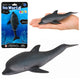 Rubber Sea Dolphin Figurine Soft Realistic Tpr Dark Gray 17.5 Cm