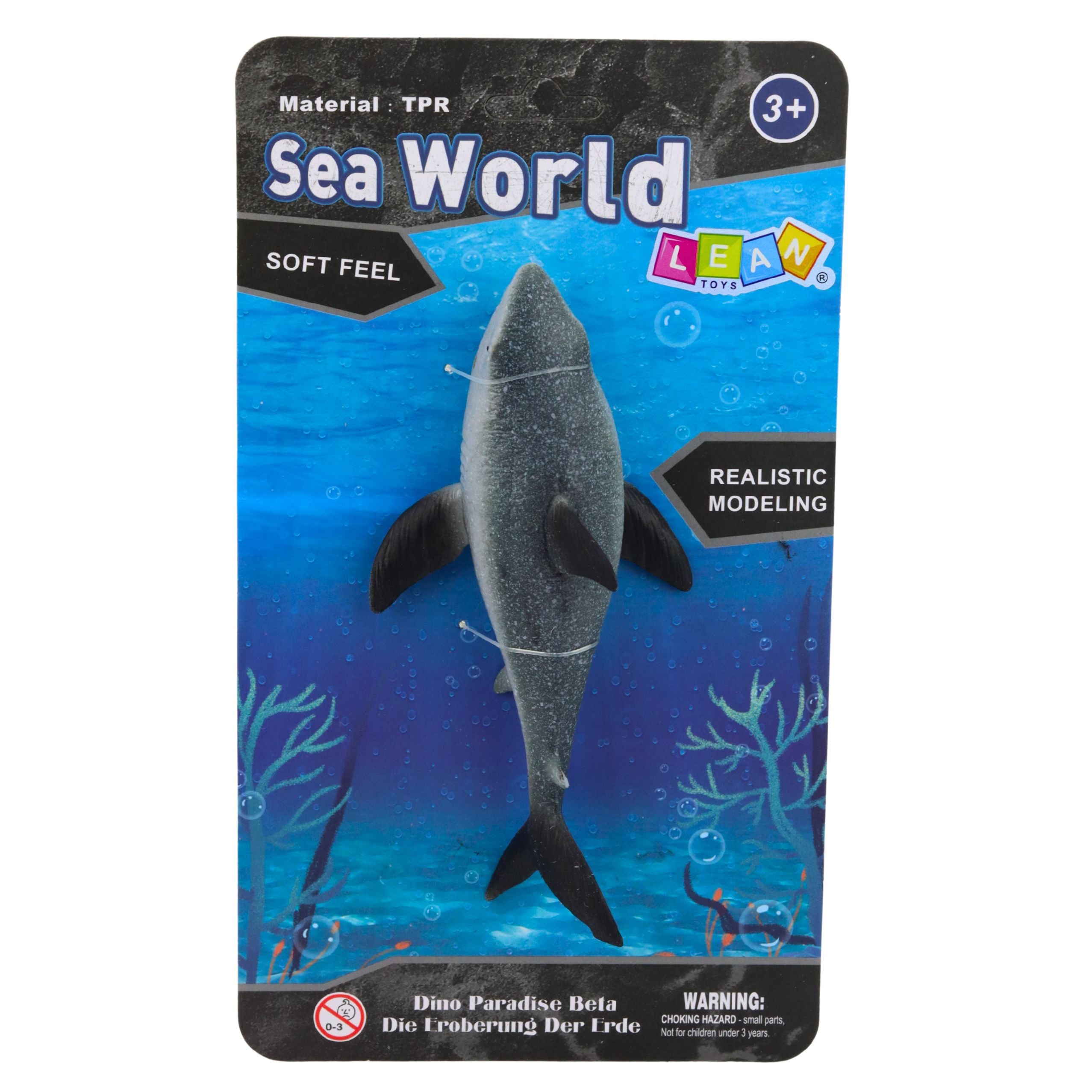 Fish Rubber Shark Figure Stretchable Realistic Ocean Shark 18 Cm