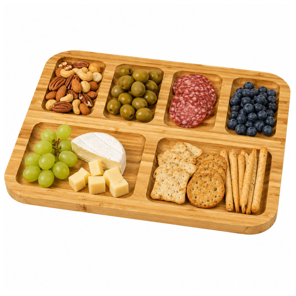 Platter Boird Bambú Le Urranna Chun Freastal ar Thráidire 36 X 28cm