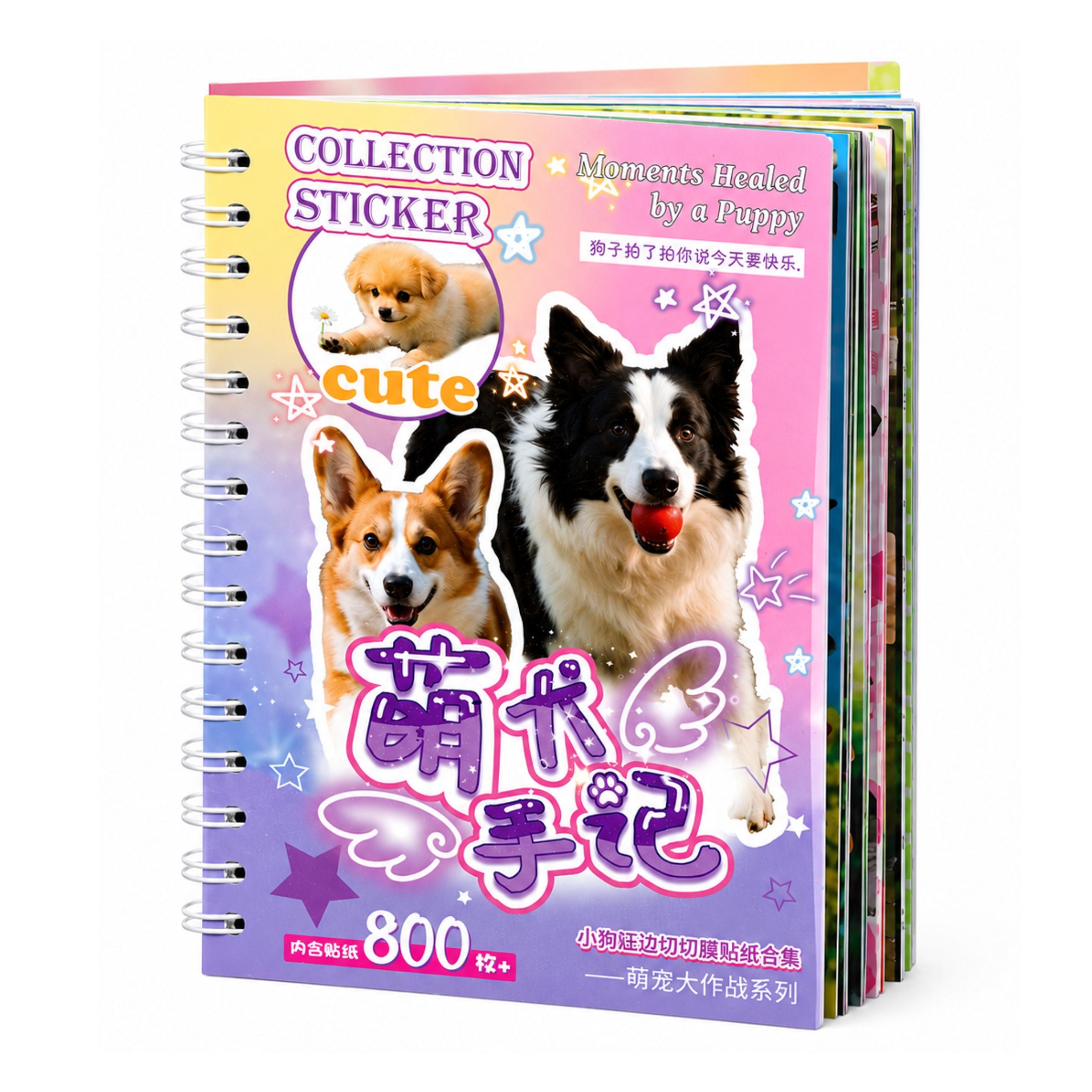 Sticker Book Dog Breeds Album Of 800 Stickers Glossy Matte