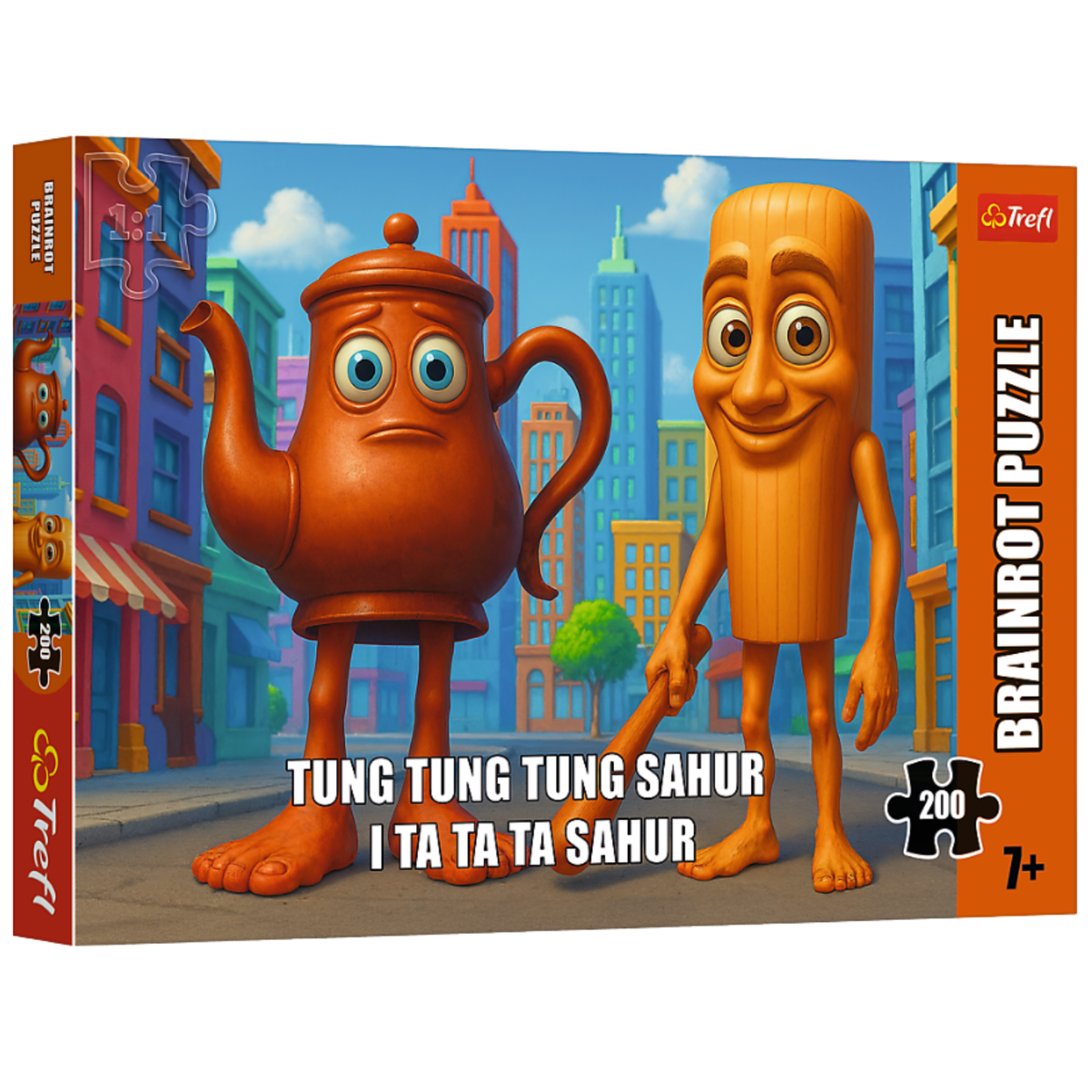 Пъзел - 200 - Brainrots - Tung Tung Sahur - Trefl 13364