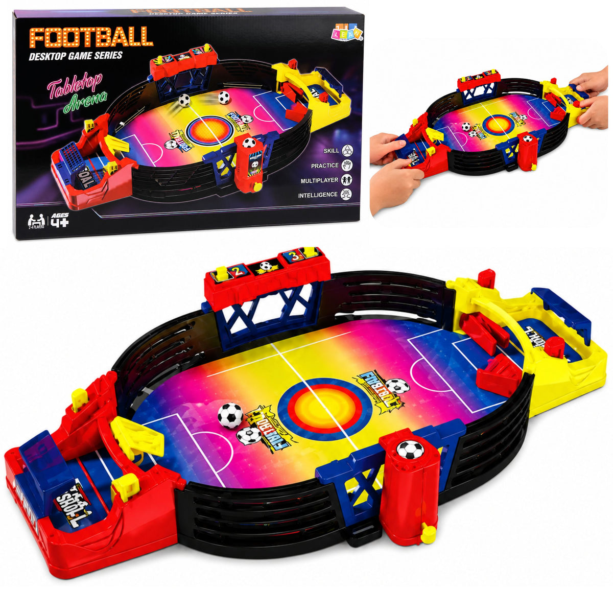 Bordsarkadfotbollsspel för 2 spelare
