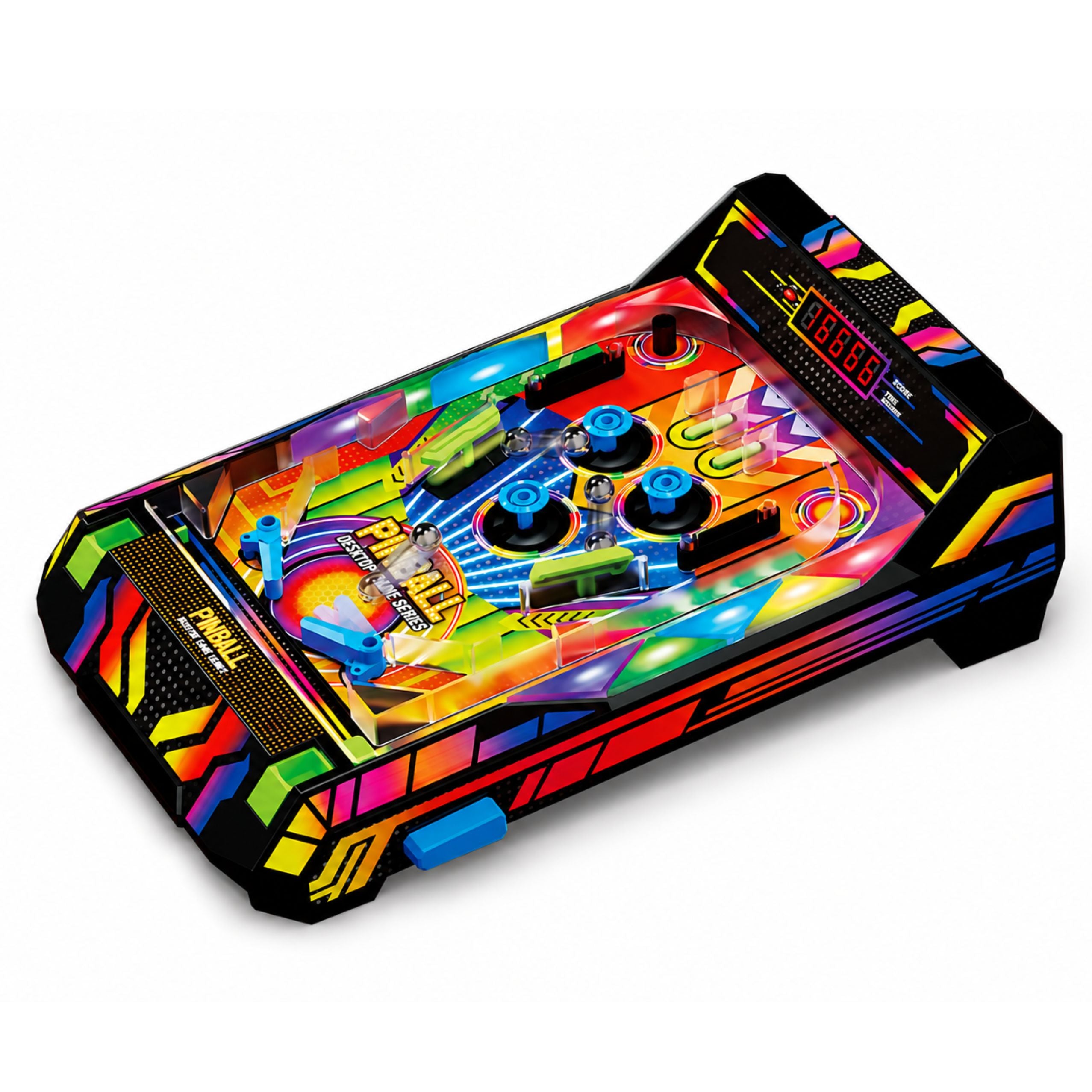 Tabletop Pinball Game Electronic Pinball Machine With Led Point Counter Sounds