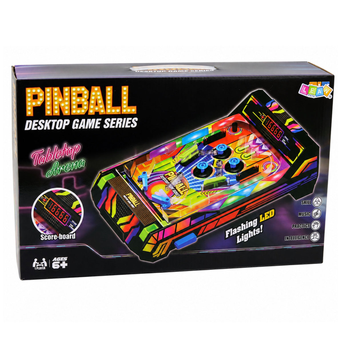 Cluiche Pinball Tabletop Meaisín Pinball Leictreonach Le Fuaimeanna Cuntar Pointe faoi stiúir