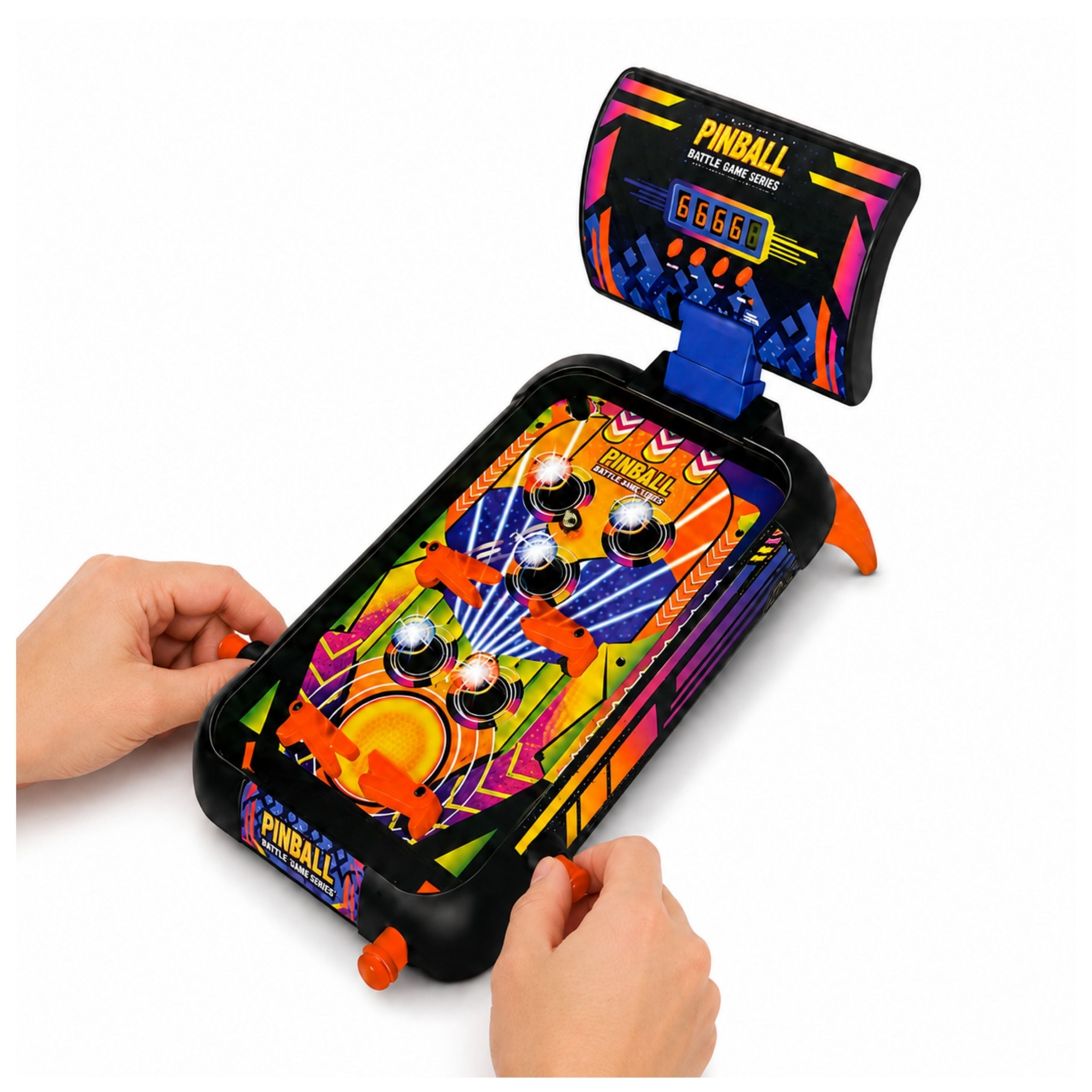 Arcade Game Pinball Table Flipper Point Counter Lights Sounds