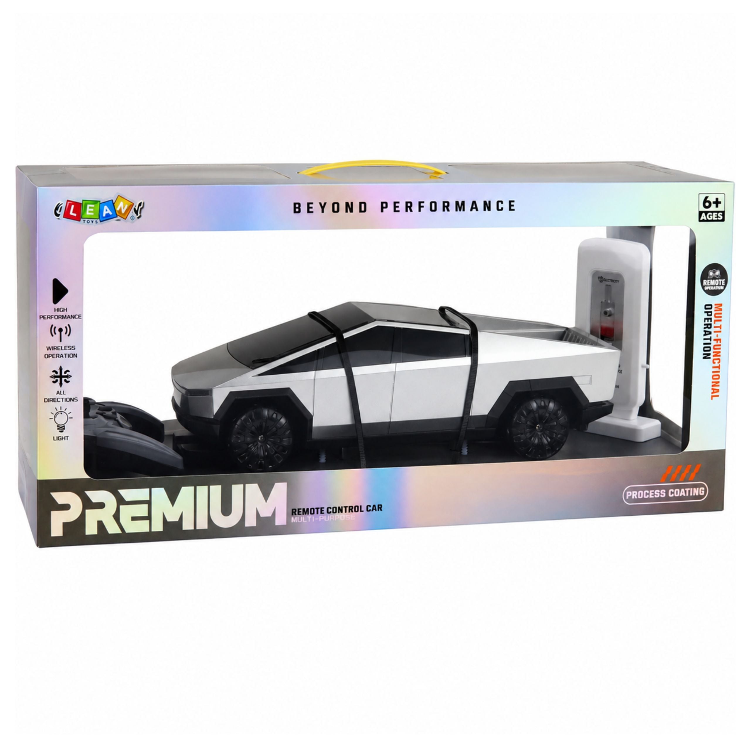 Fjernstyret elbil Rc Pickup Ladestation 1:12
