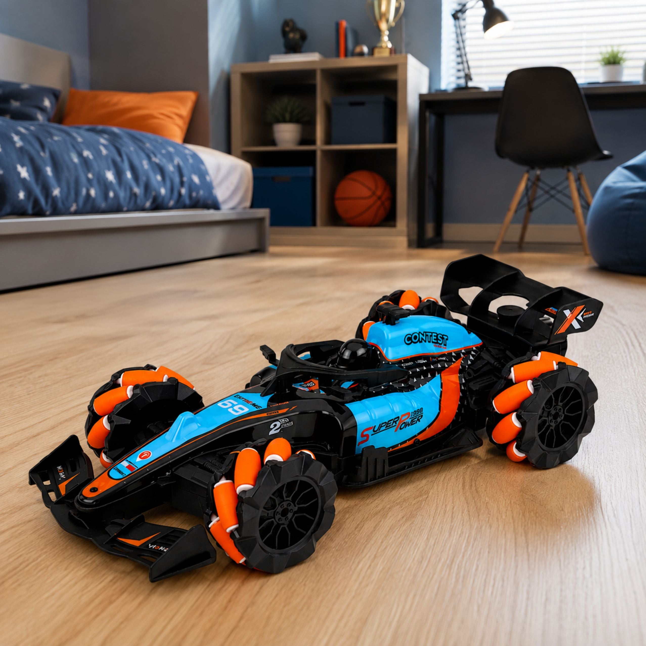 Rc Sports Remote Controlled Racer Drift Maneuvers Lights Sounds 1:14