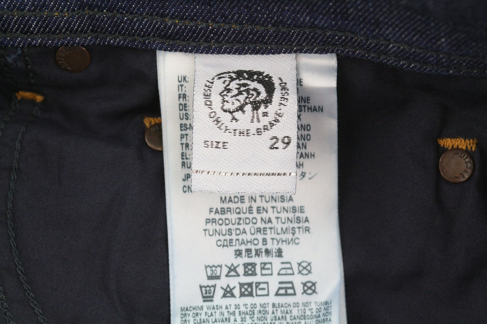 Diesel Tepphar R7na8 Mænd Jeansblue Faded Distress Slim Gulerod Stretchy