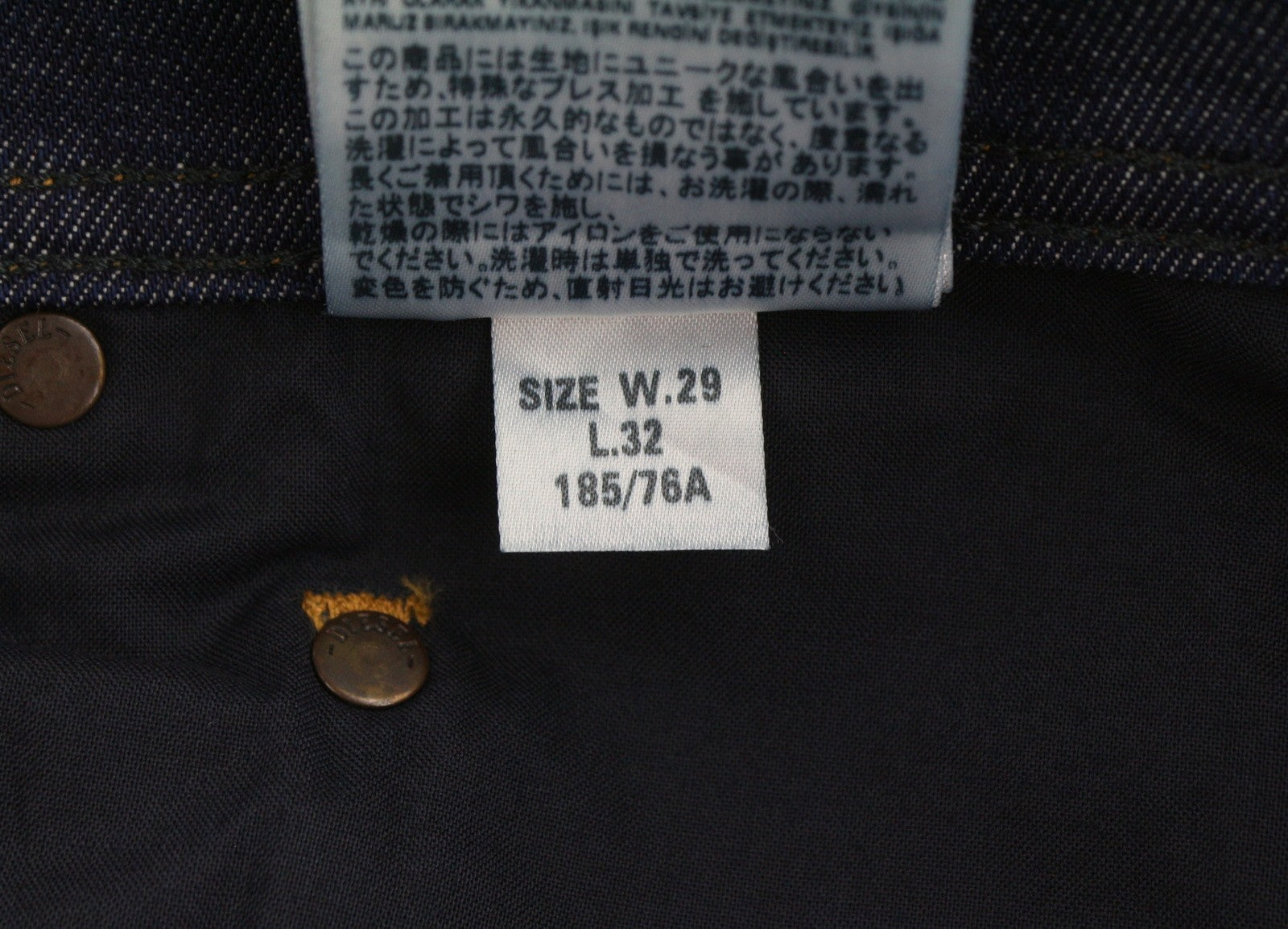 Diesel Tepphar R7na8 Mænd Jeansblue Faded Distress Slim Gulerod Stretchy
