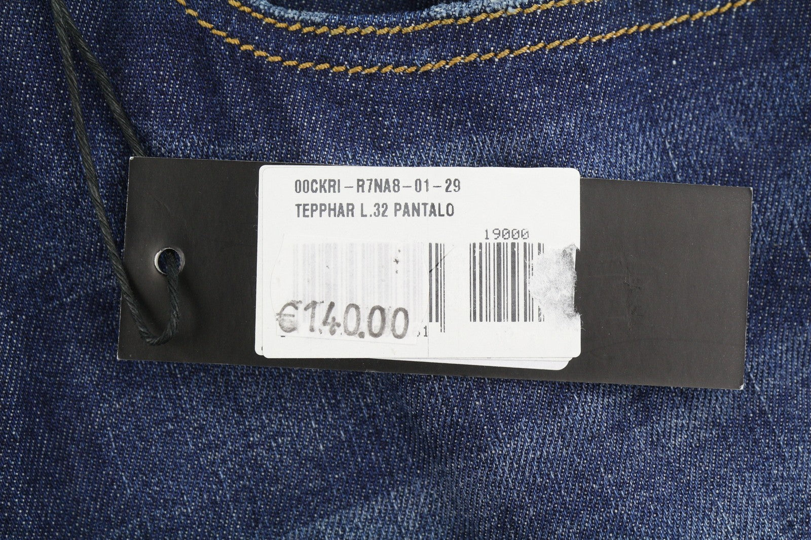 Diesel Tepphar R7na8 Mænd Jeansblue Faded Distress Slim Gulerod Stretchy