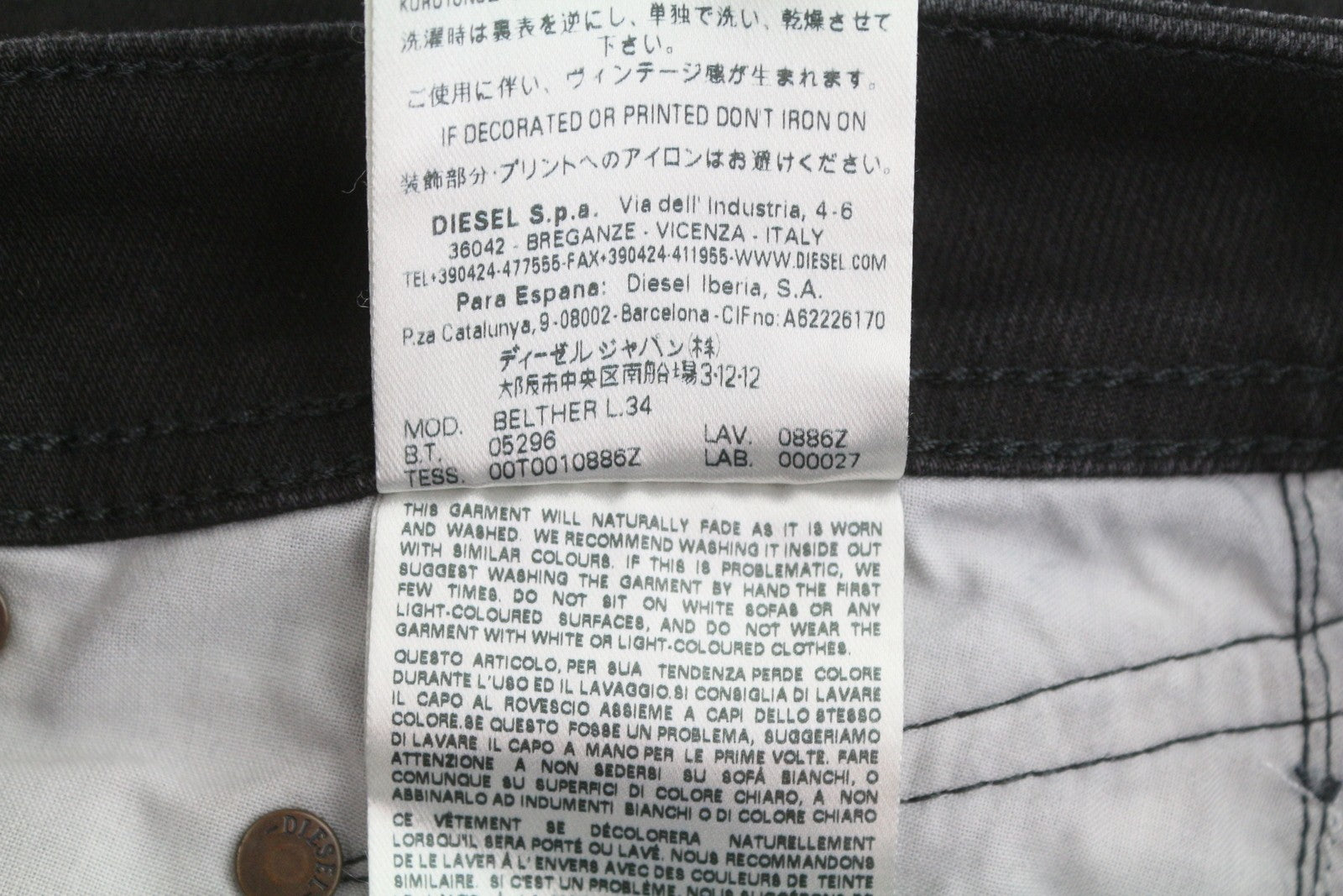 Jeans Belther 0886z