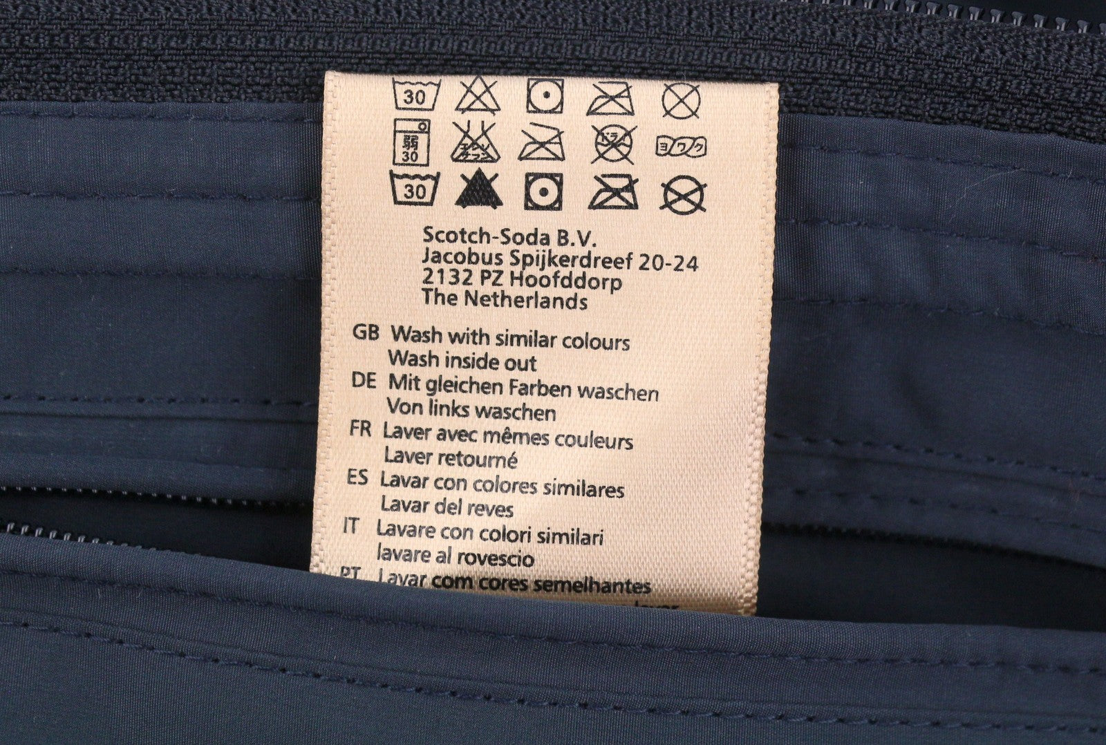 Blue Polyester Jacket