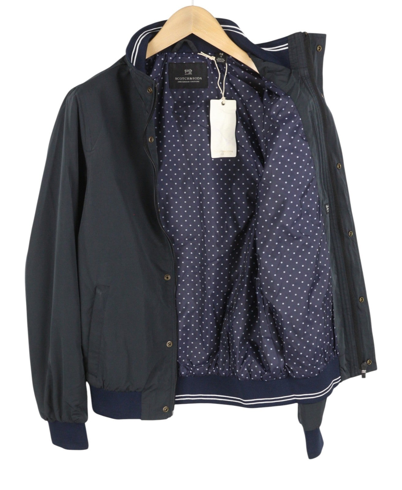 Blue Polyester Jacket