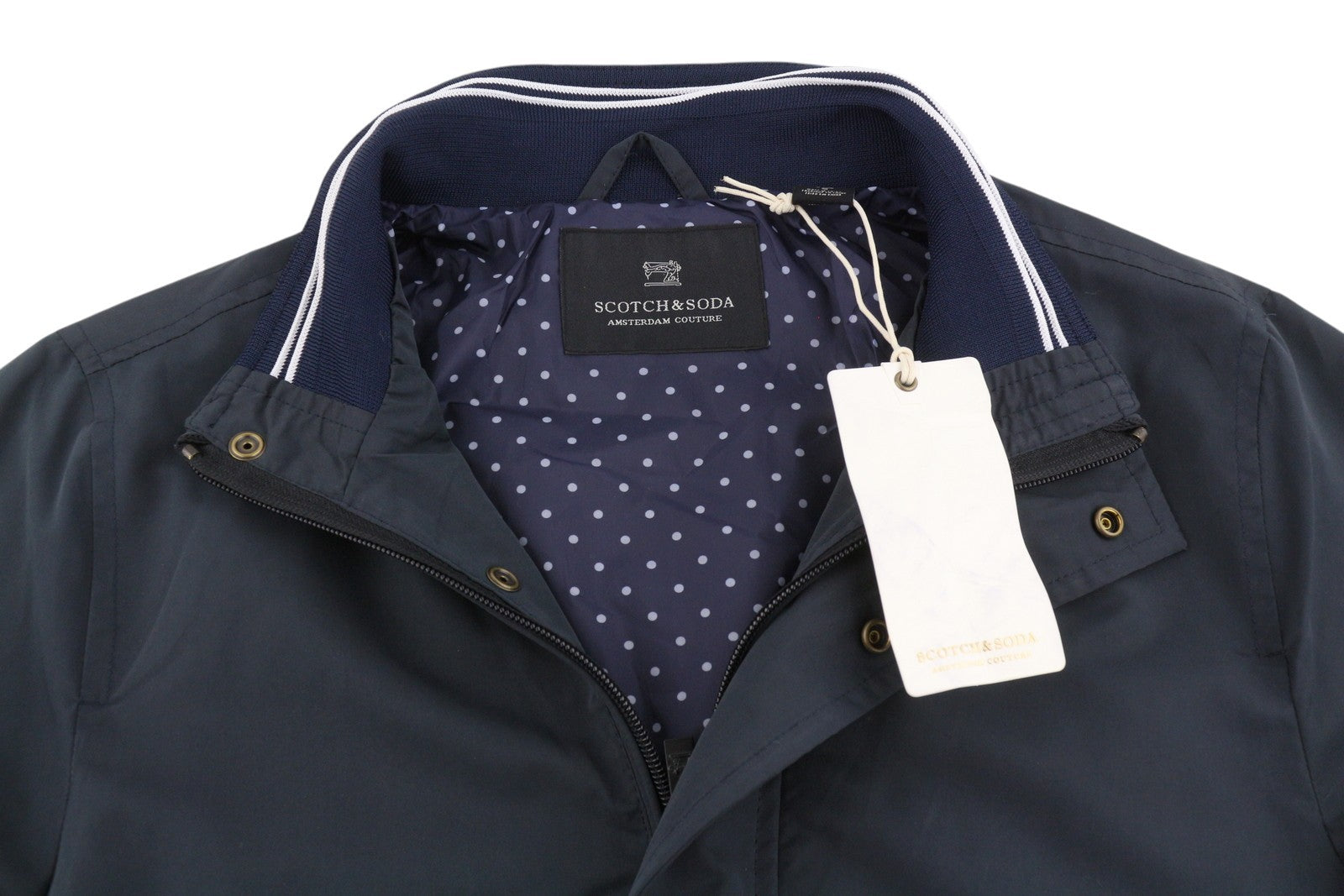 Blue Polyester Jacket