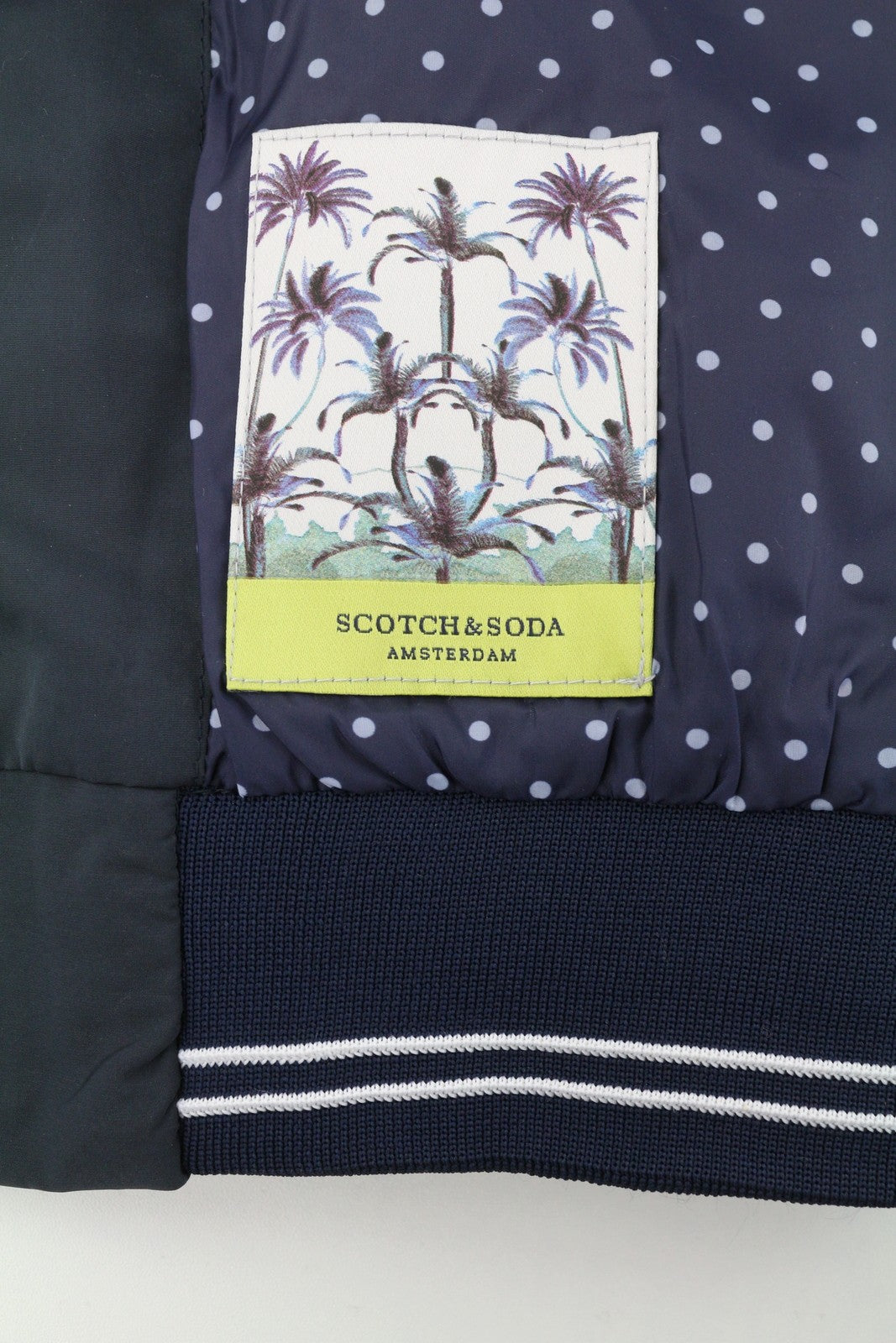 Blue Polyester Jacket