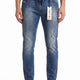 Diesel Krooley-ne 084tz Herre Jeansblå knurhår Faded Distress Slim Jogg