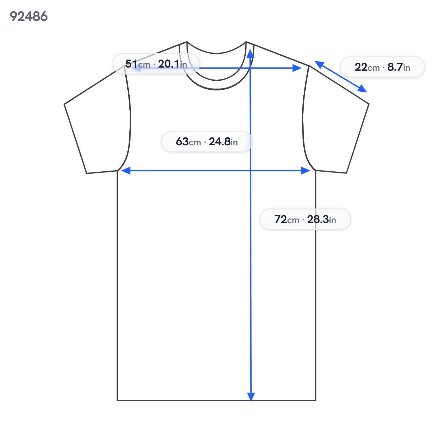 Blue Cotton Polos