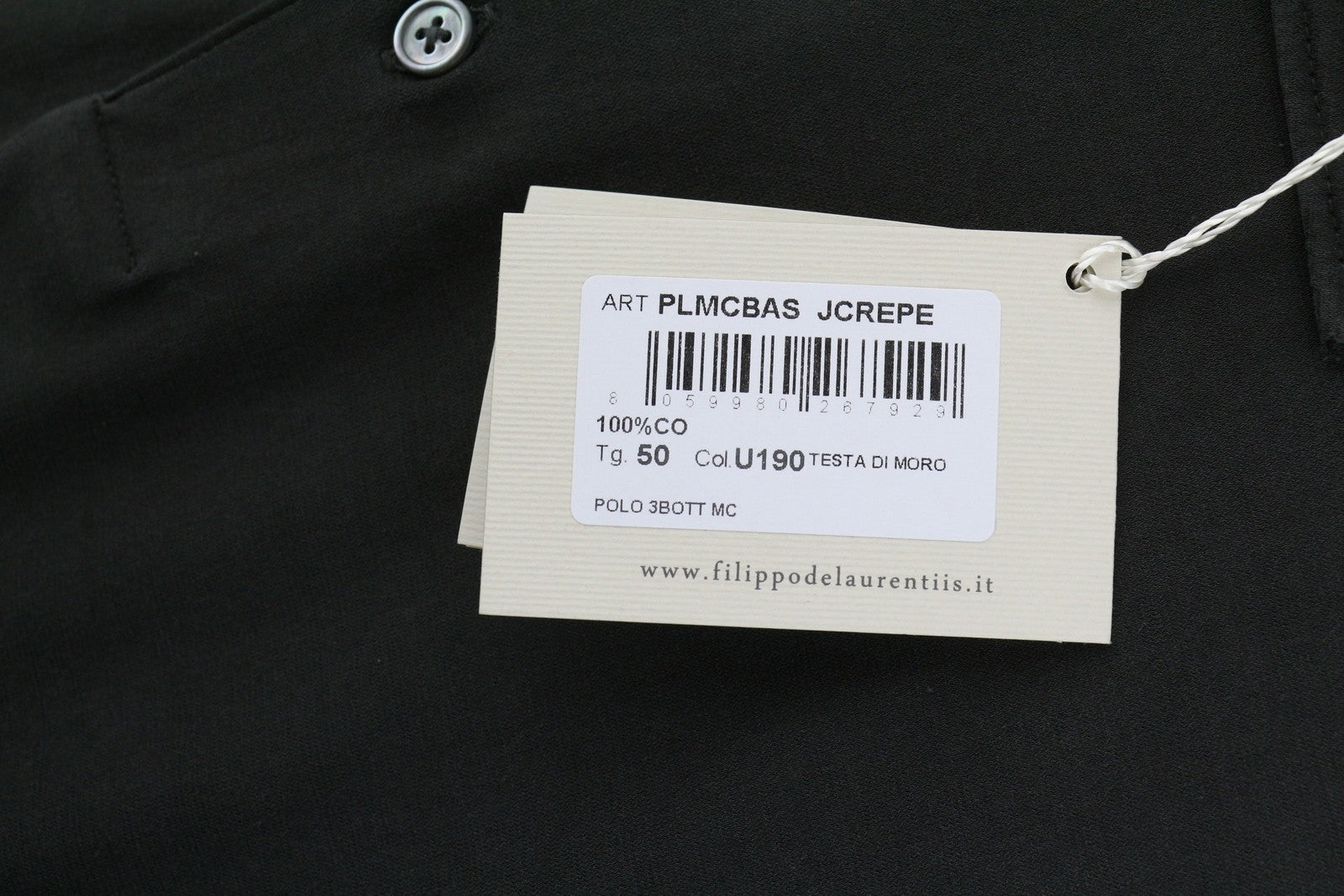 Polos de algodão preto