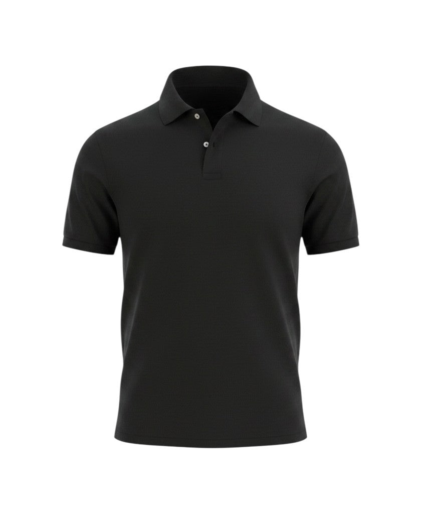 Black Cotton Polos