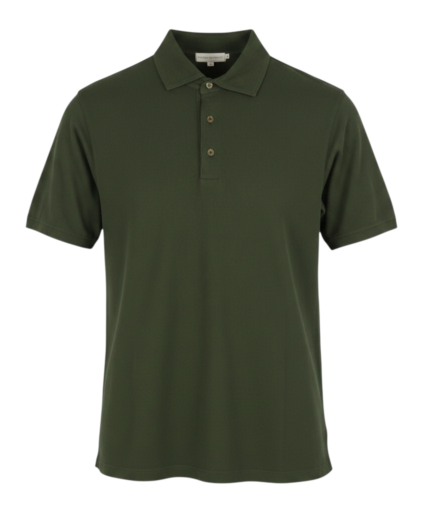 Green Cotton Polos